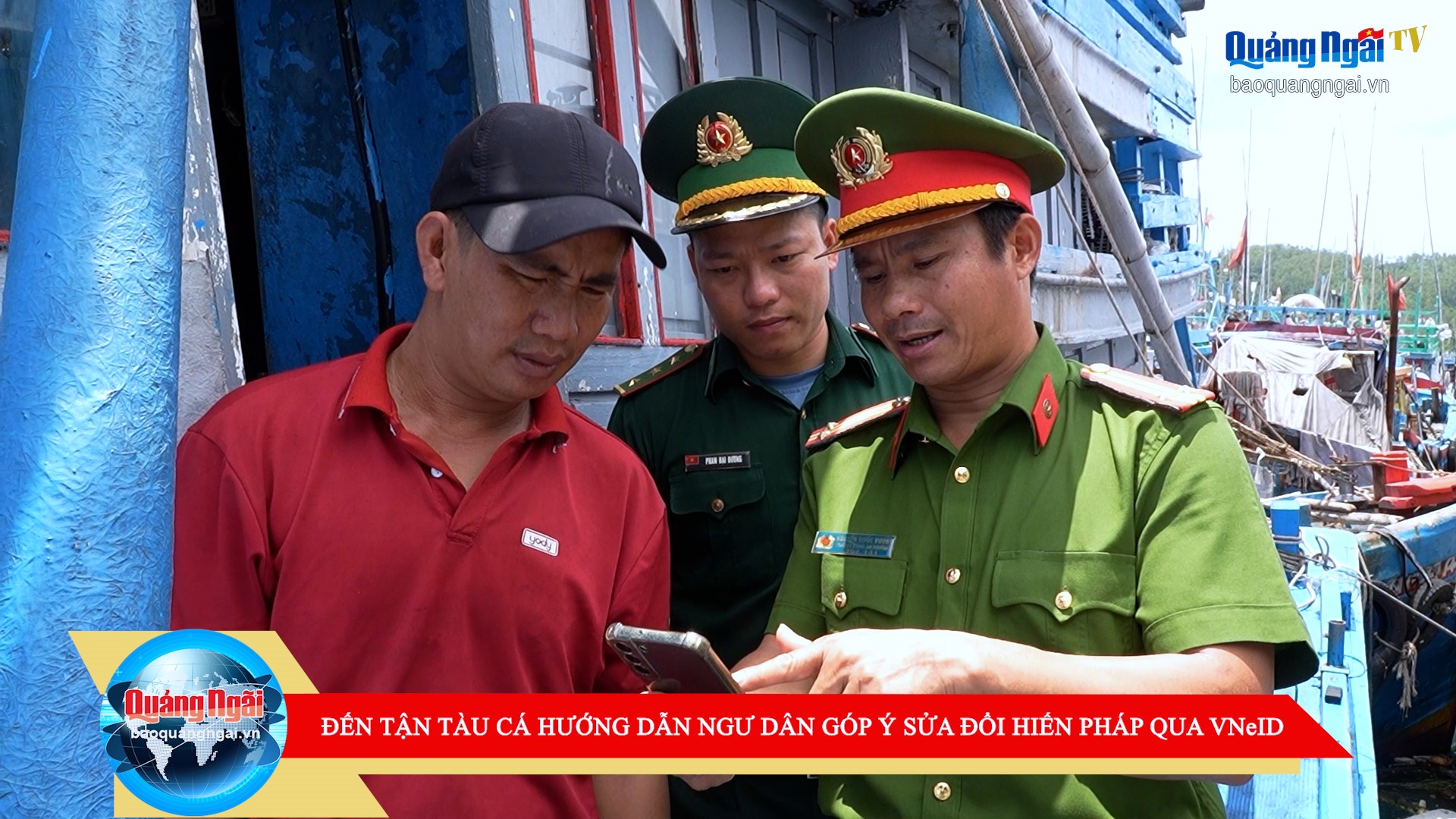 [Video]. Hướng dẫn ngư dân góp ý sửa đổi Hiến pháp qua VNeID