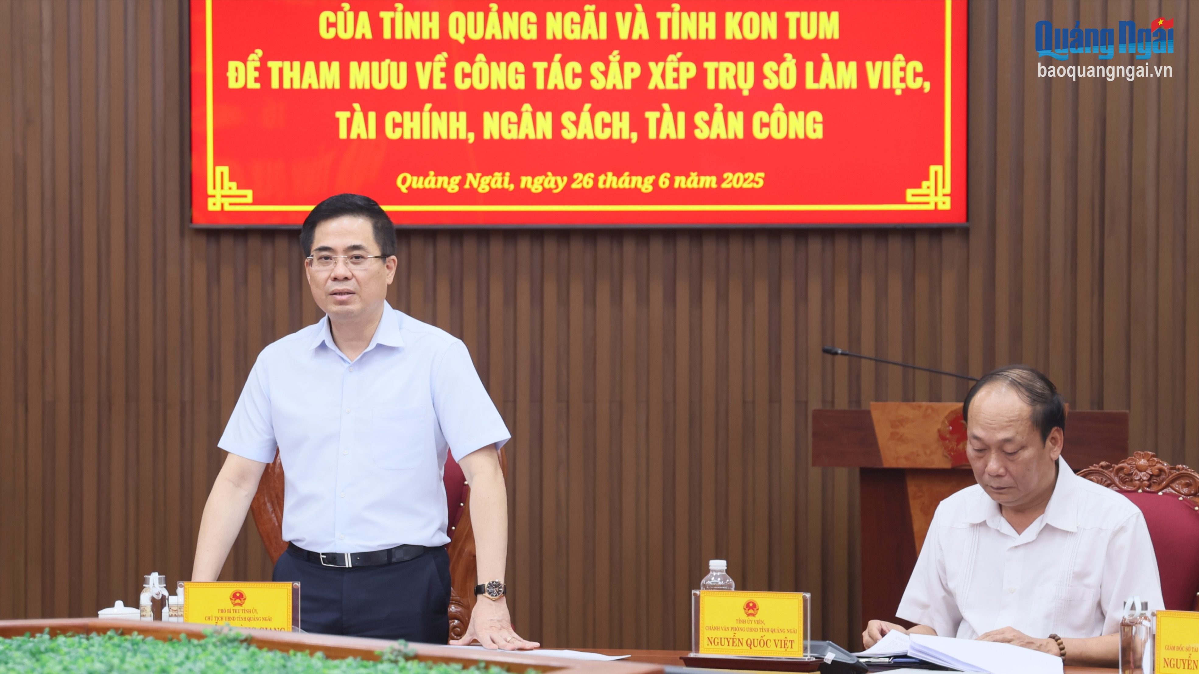 Quảng Ngãi - Kon Tum họp bàn thống nhất phương án sắp xếp tài sản công