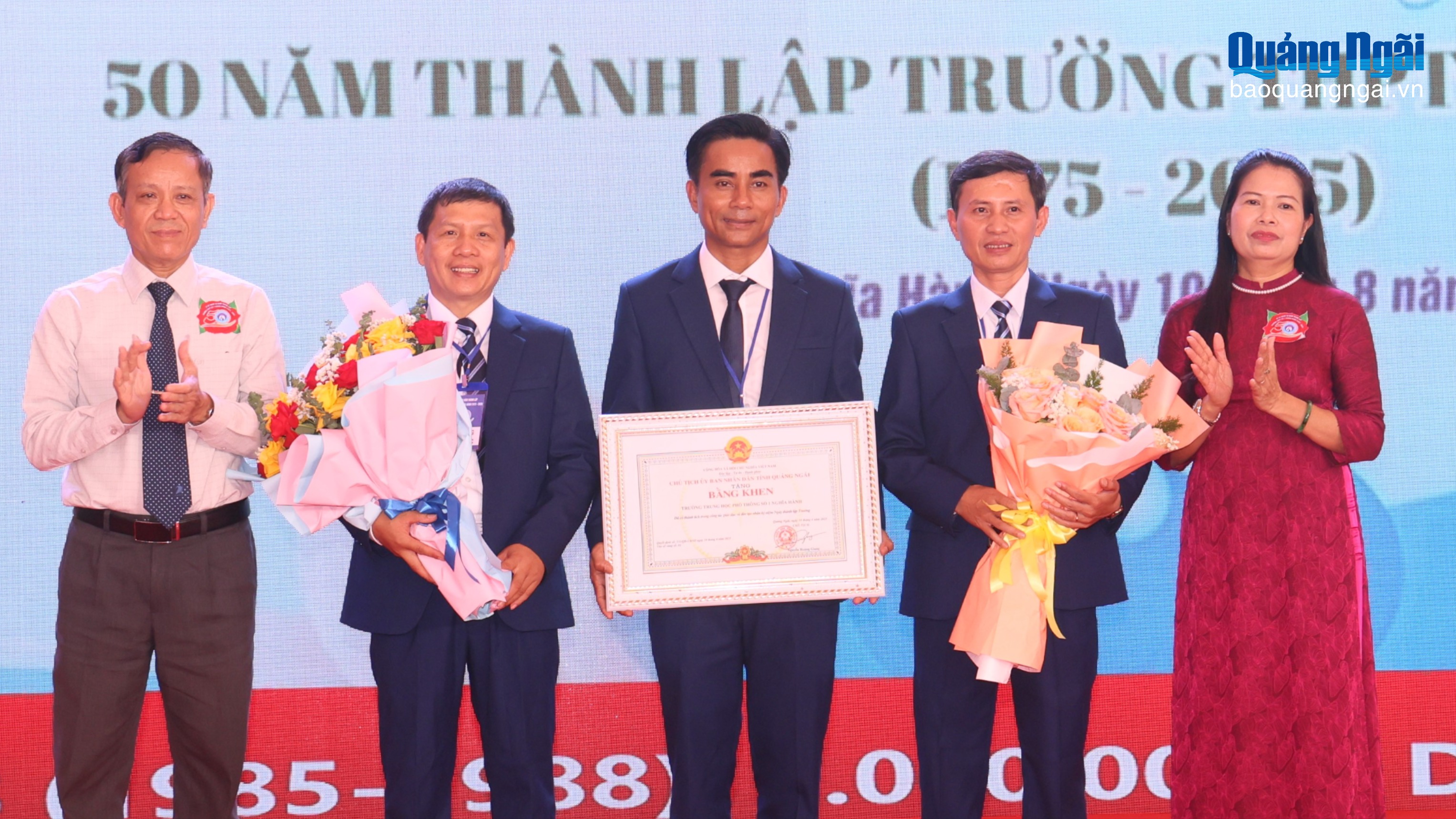 Trường THPT số 1 Nghĩa Hành kỷ niệm 50 năm xây dựng và phát triển