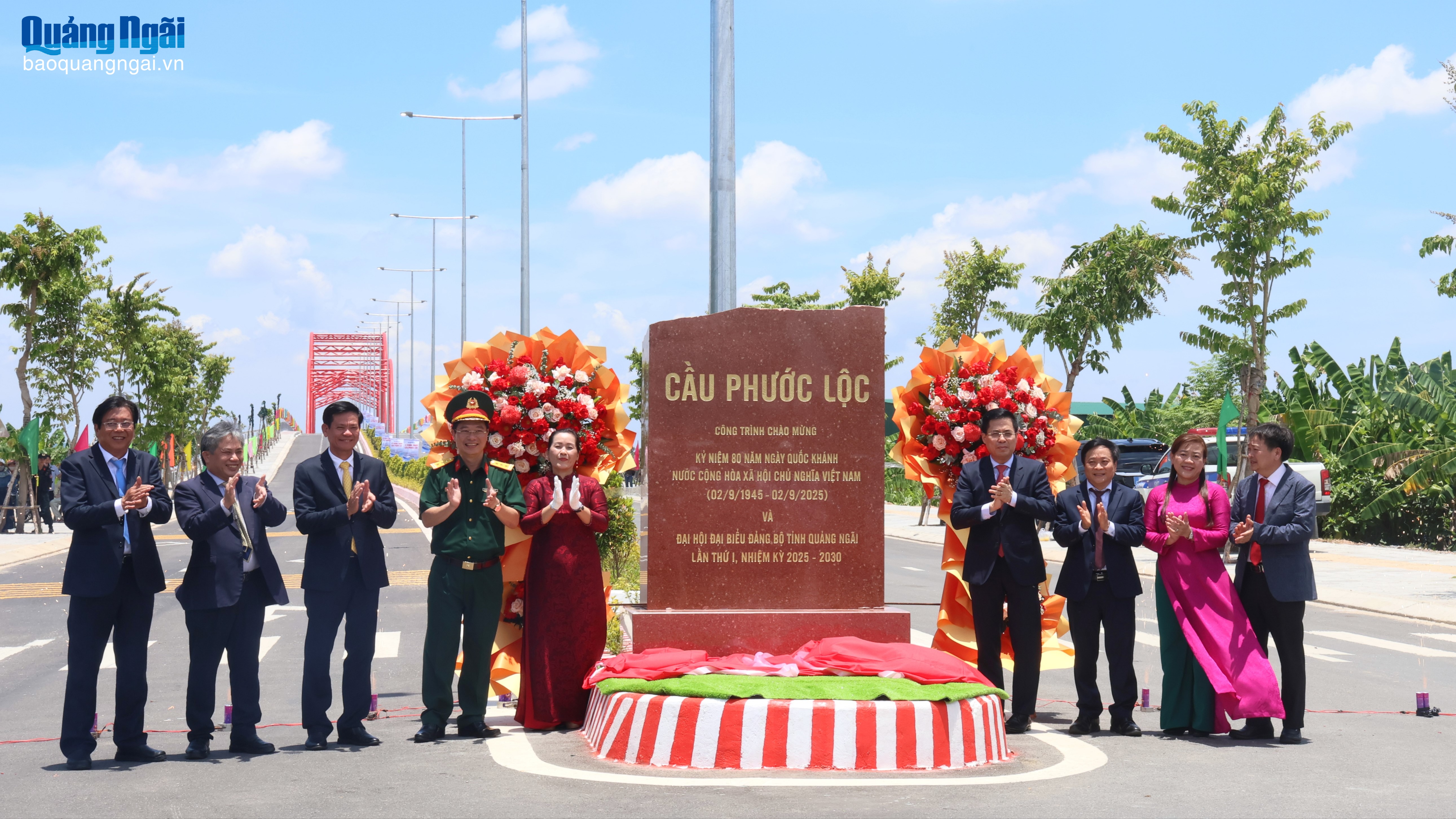 Khánh thành cầu Phước Lộc, cầu thứ 7 bắc qua sông Trà Khúc