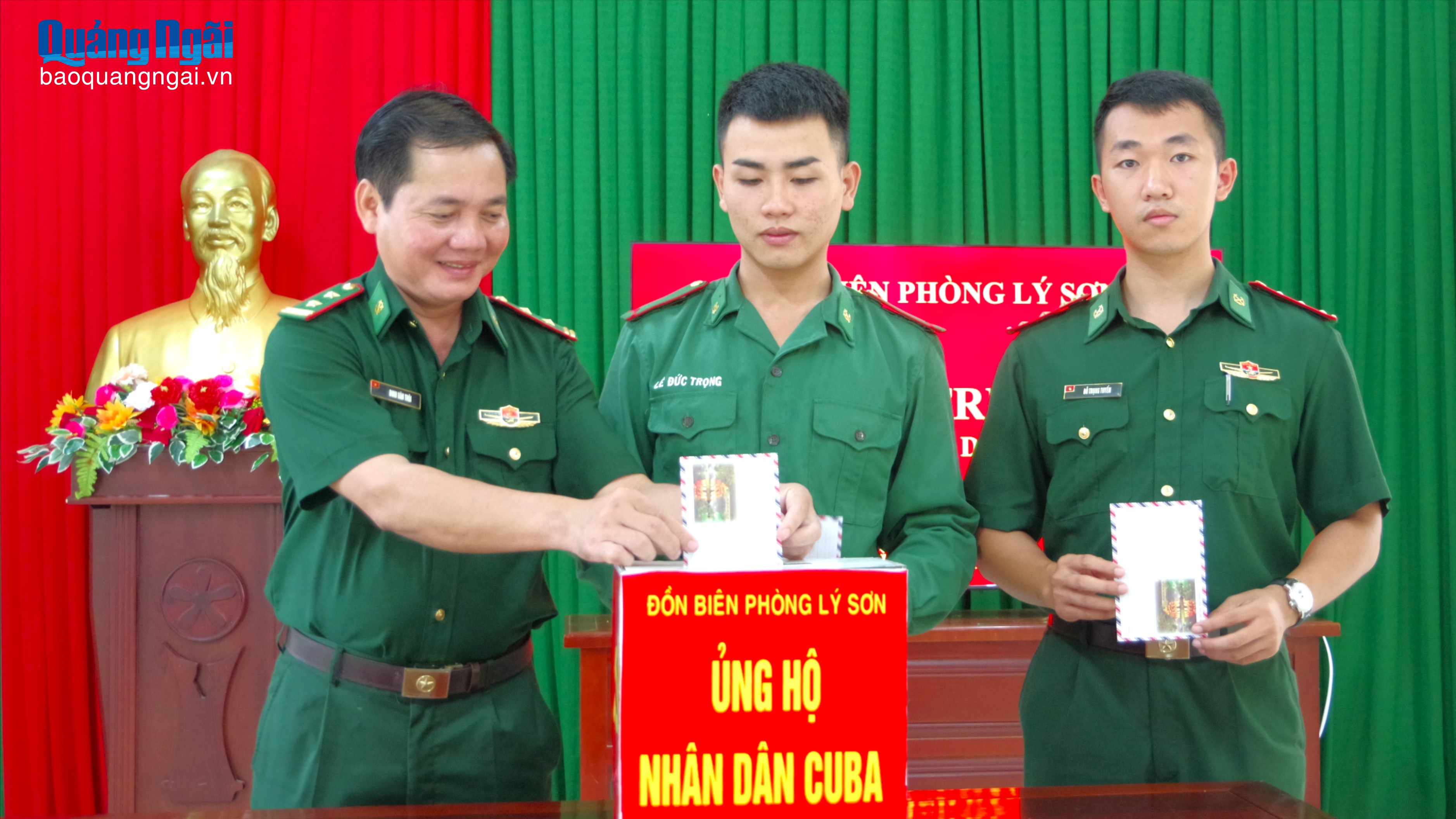 Bộ đội Biên phòng ủng hộ nhân dân Cuba