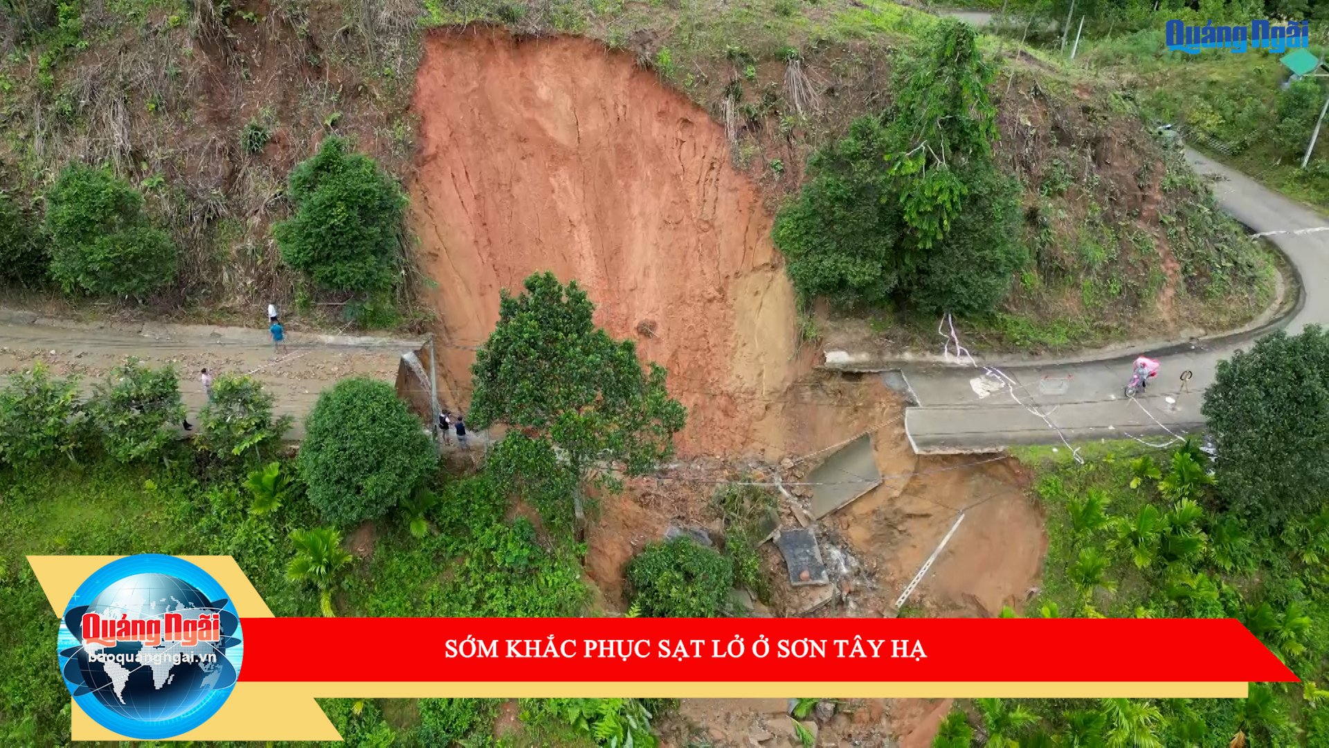 [Video]. Sớm khắc phục sạt lở ở Sơn Tây Hạ