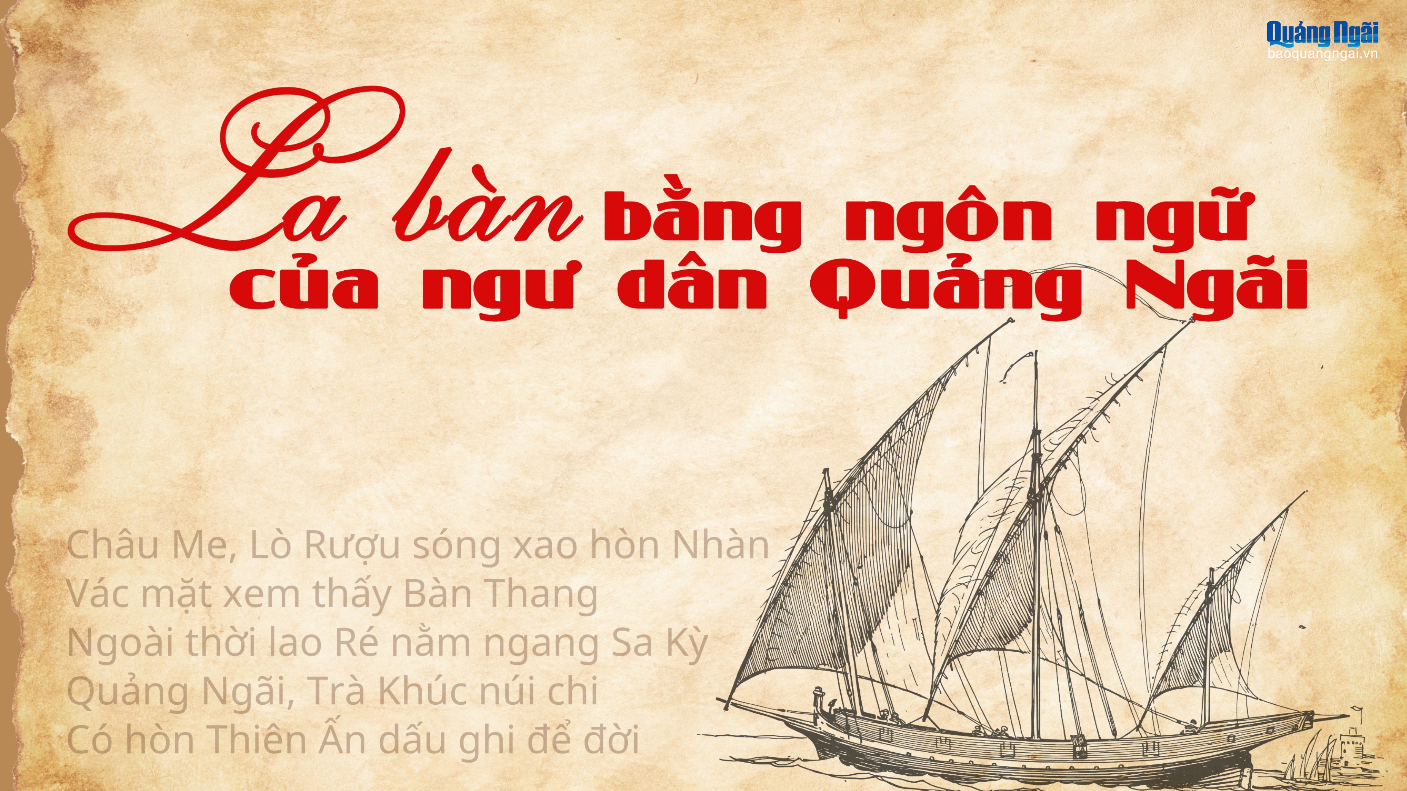 “La bàn” bằng ngôn ngữ của ngư dân Quảng Ngãi