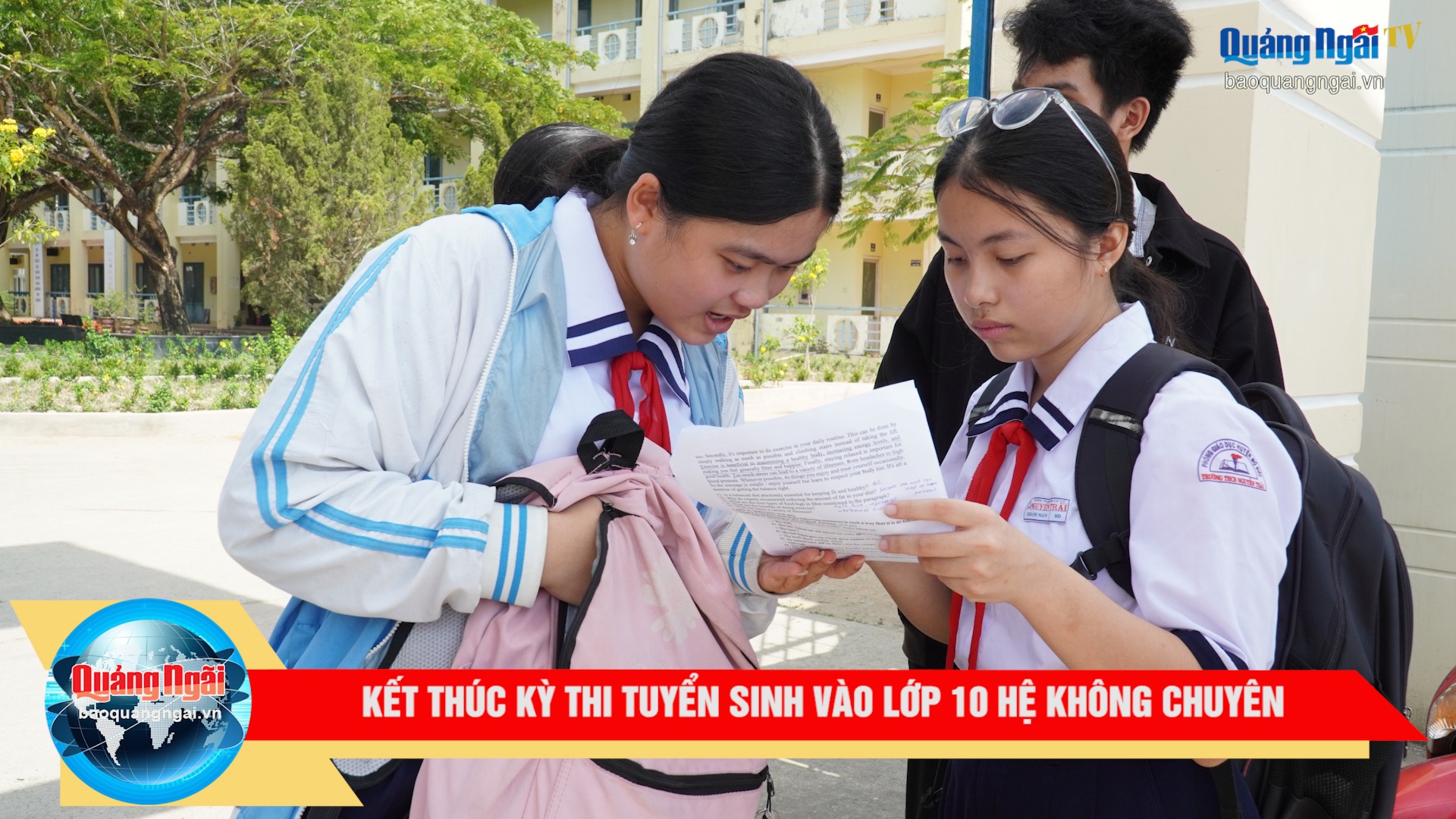 [Video]. Kết thúc Kỳ thi tuyển sinh vào lớp 10 hệ không chuyên