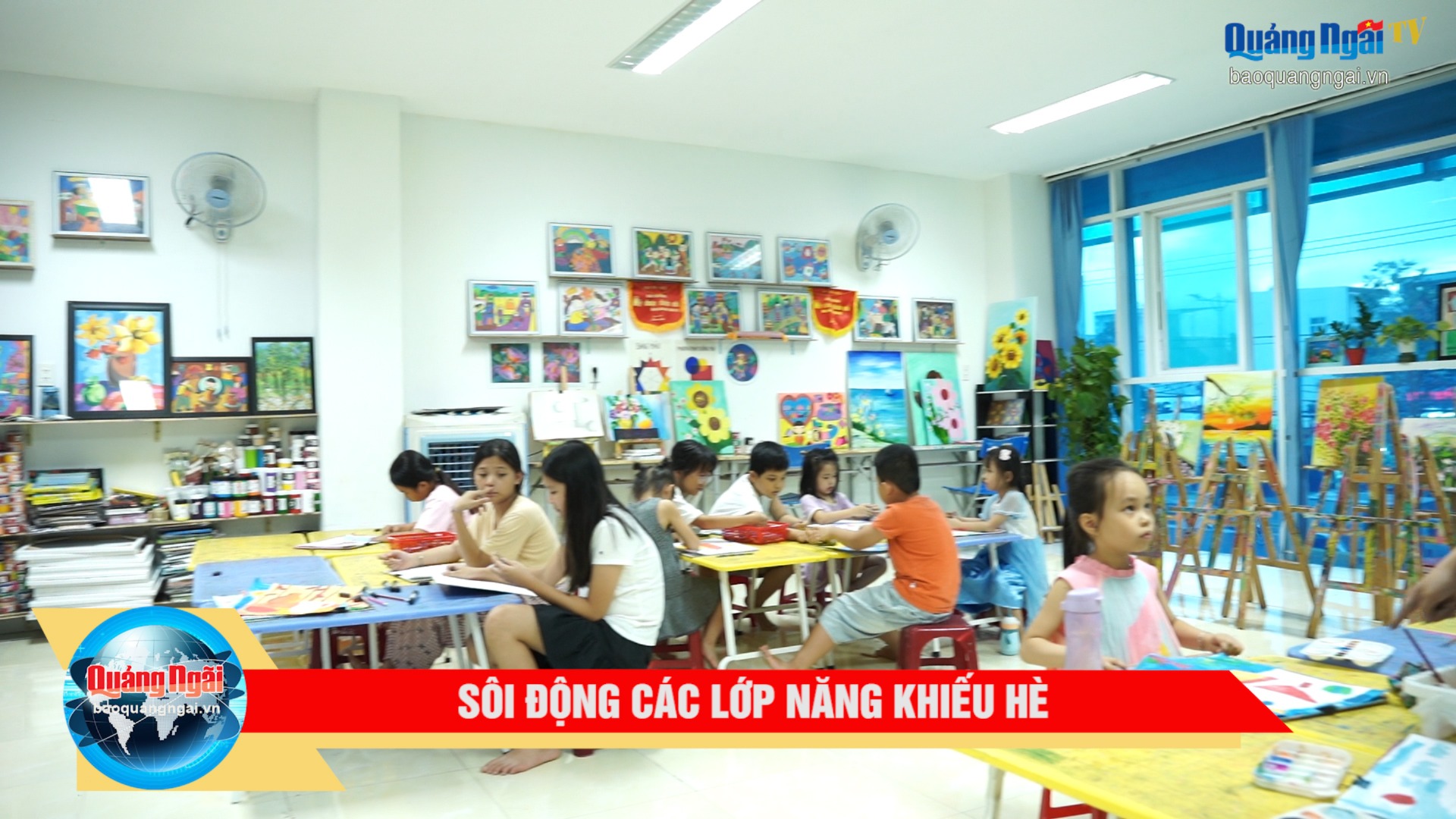 [Video]. Sôi động các lớp năng khiếu hè