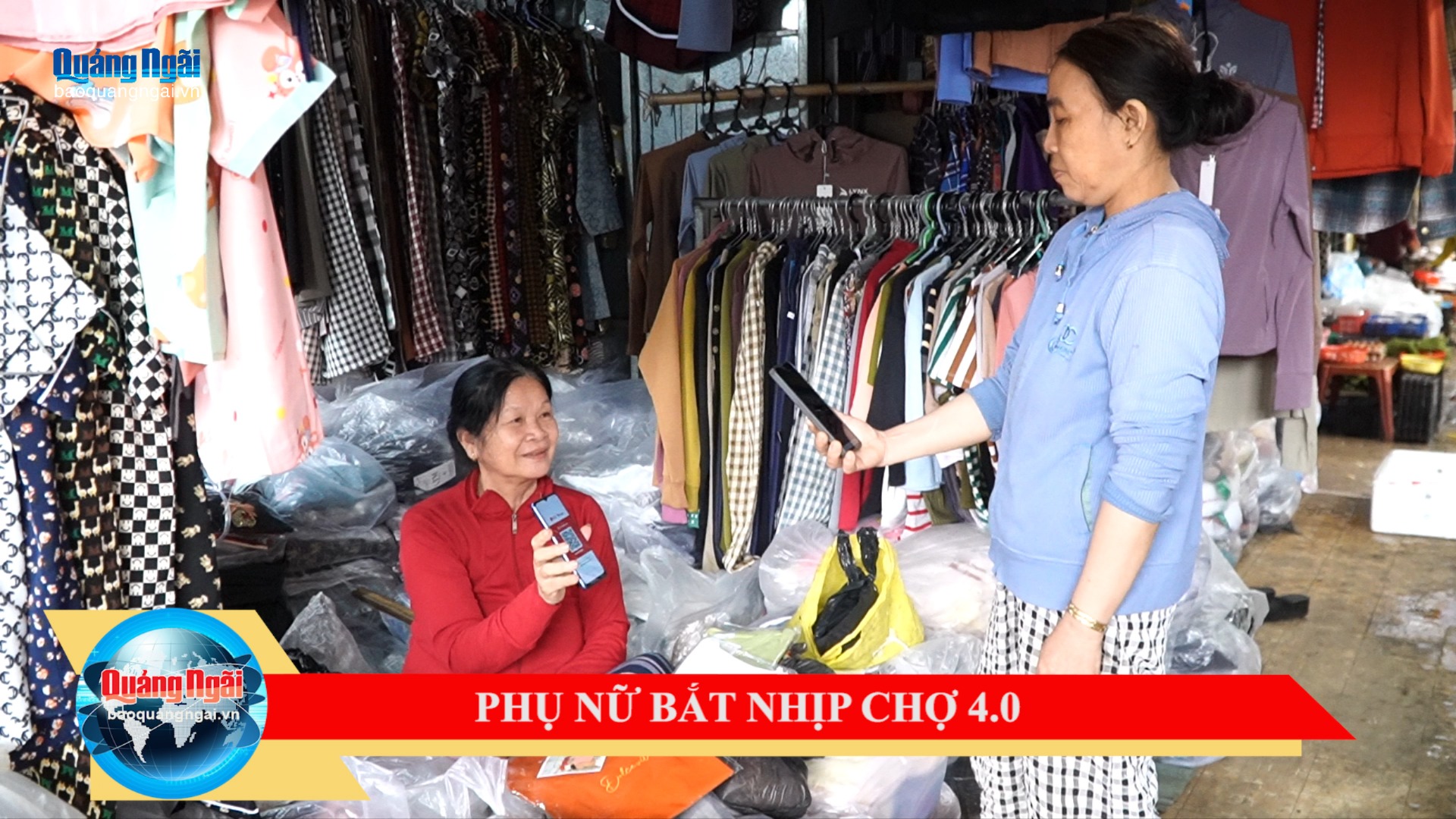 [Video]. Phụ nữ bắt nhịp chợ 4.0