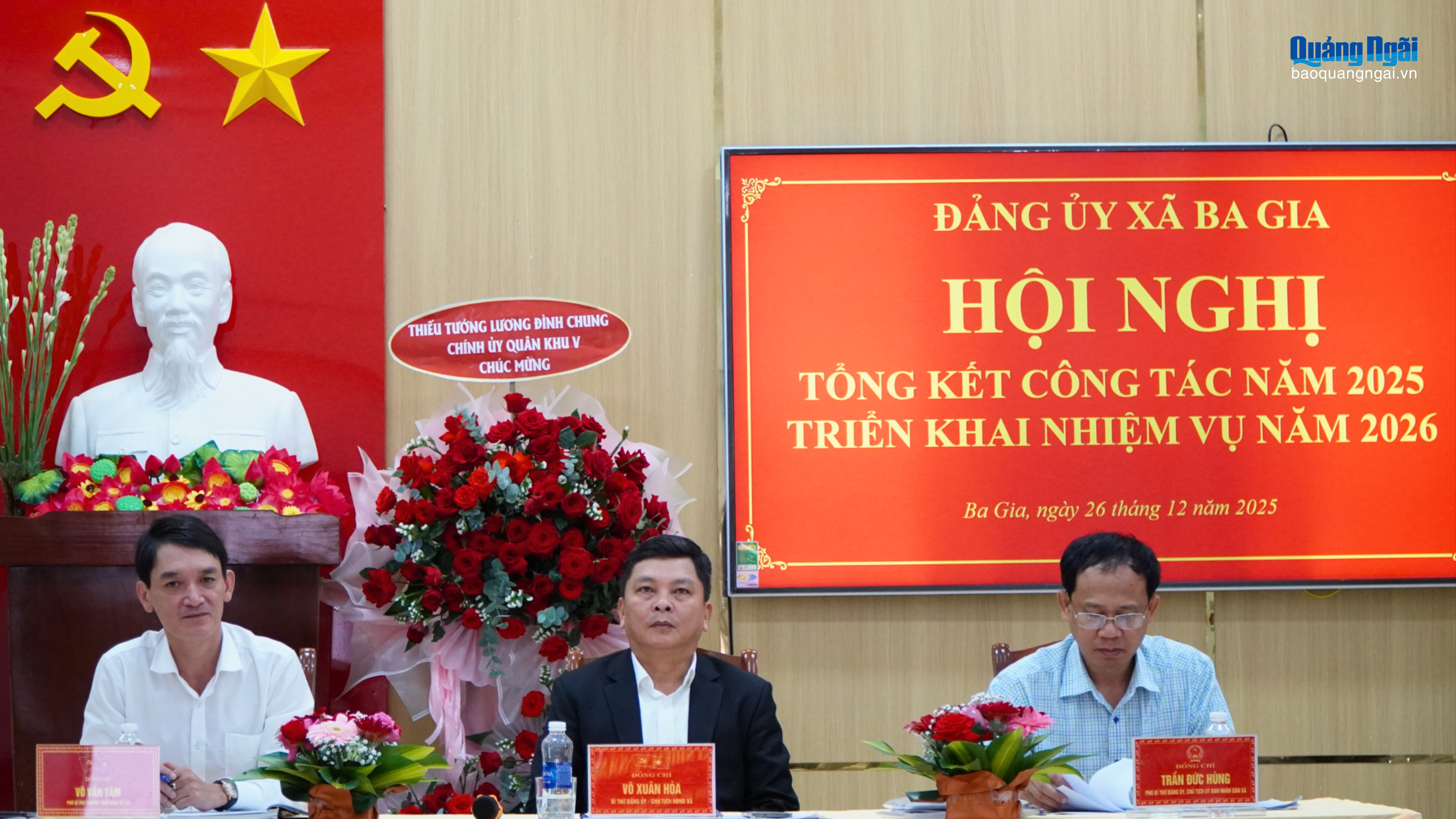 Đảng ủy xã Ba Gia tổ chức Hội nghị triển khai nhiệm vụ năm 2026