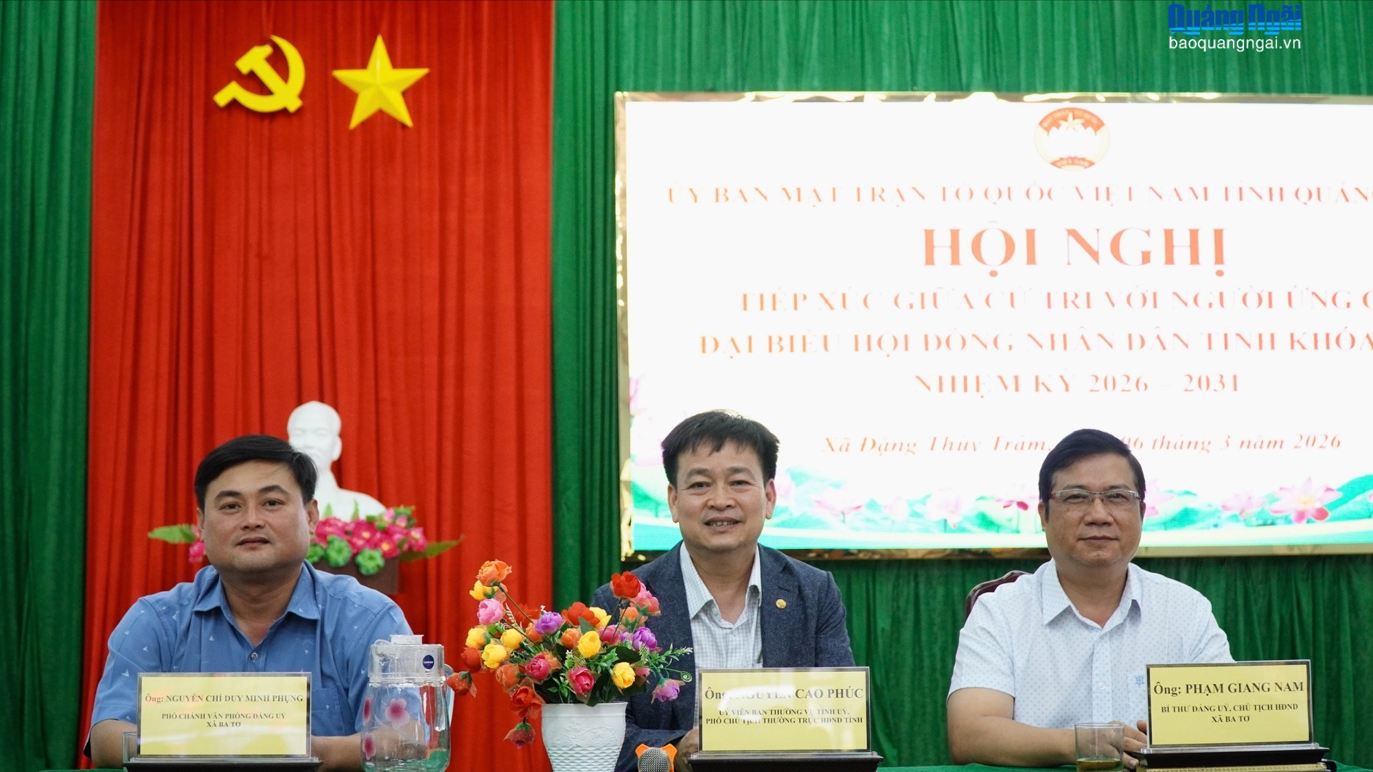 Cử tri xã Đặng Thùy Trâm mong muốn phát triển du lịch gắn với bảo tồn di tích