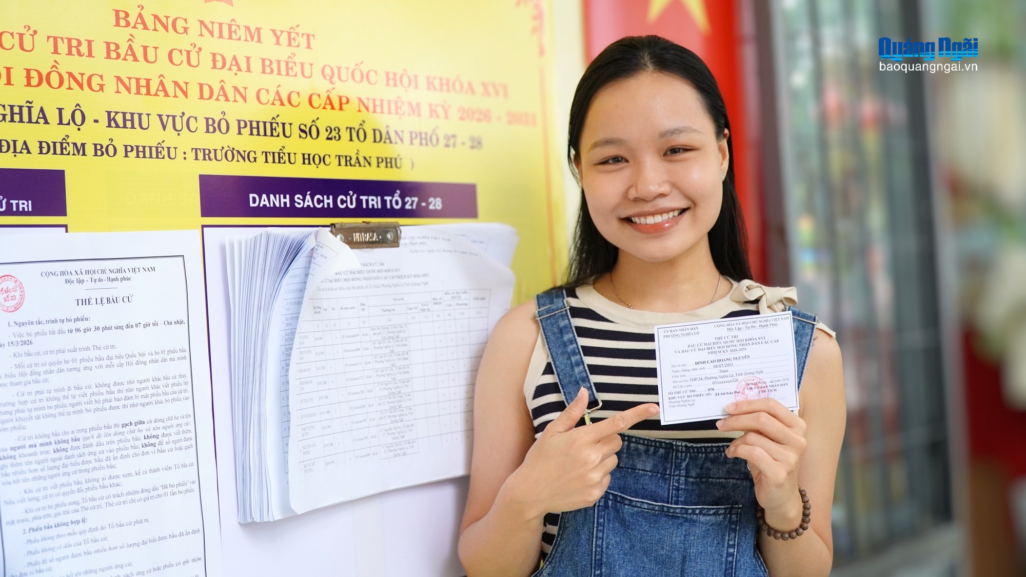 Lá phiếu đầu tiên của cử tri trẻ