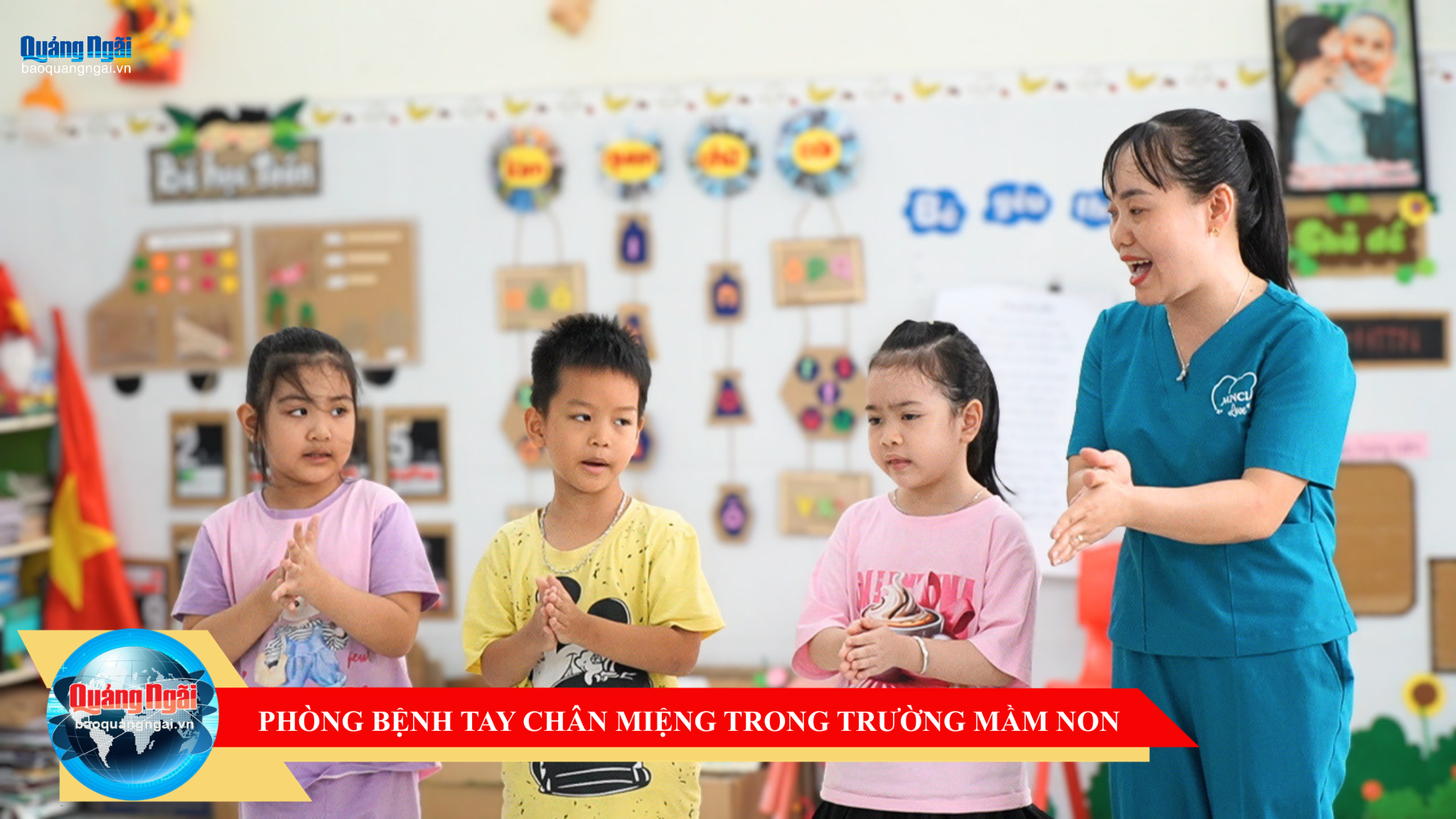 [Video]. Phòng bệnh tay chân miệng trong trường mầm non