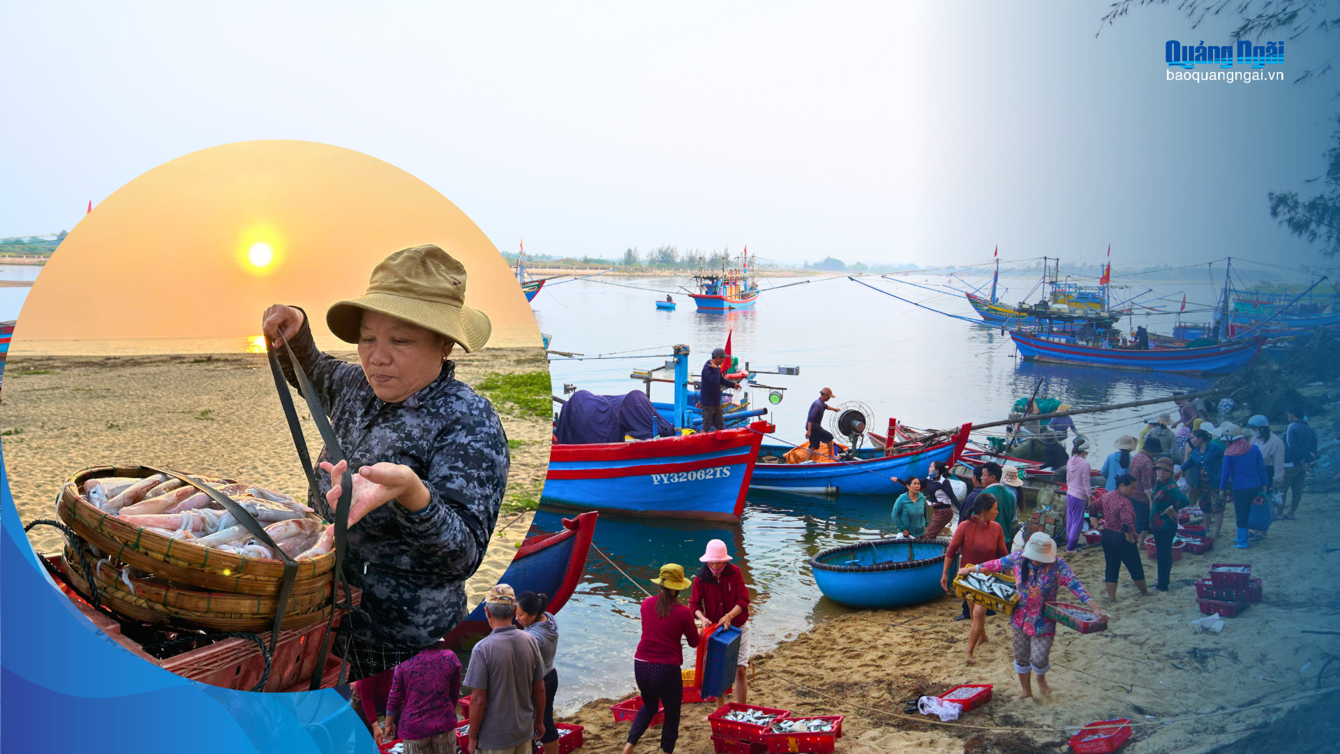 Chợ mực ở Cửa Lở