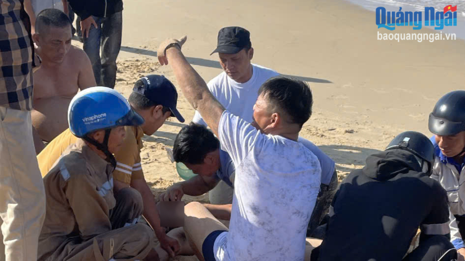 Một người bị đuối nước khi tắm biển An Sen