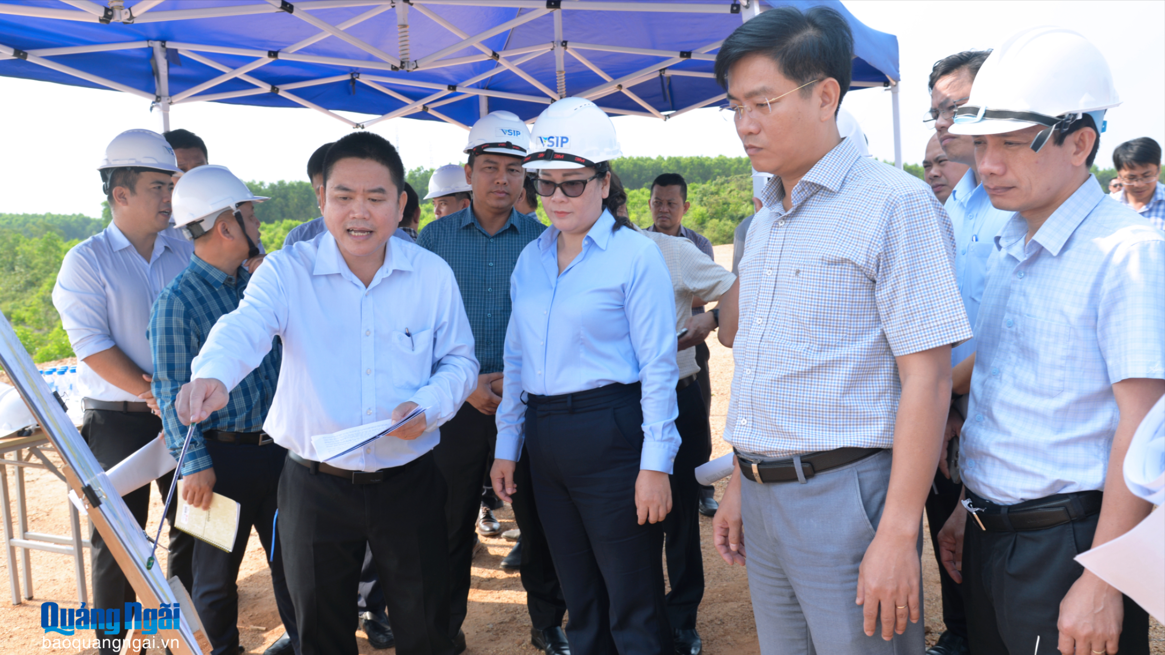 Đẩy nhanh tiến độ giải phóng mặt bằng 2 dự án VSIP Quảng Ngãi