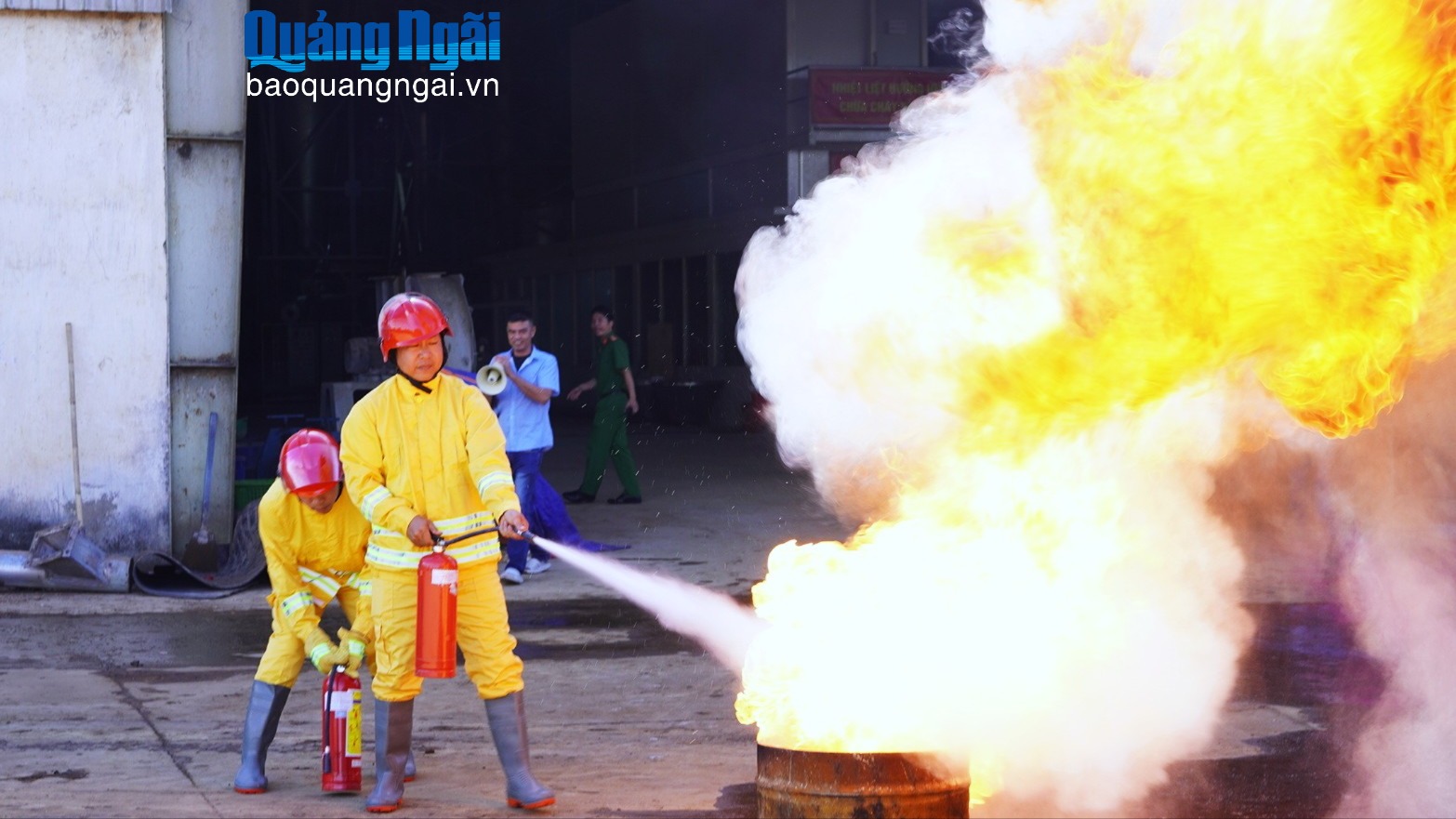 Thực tập phương án chữa cháy tại Nhà máy chế biến tinh bột sắn