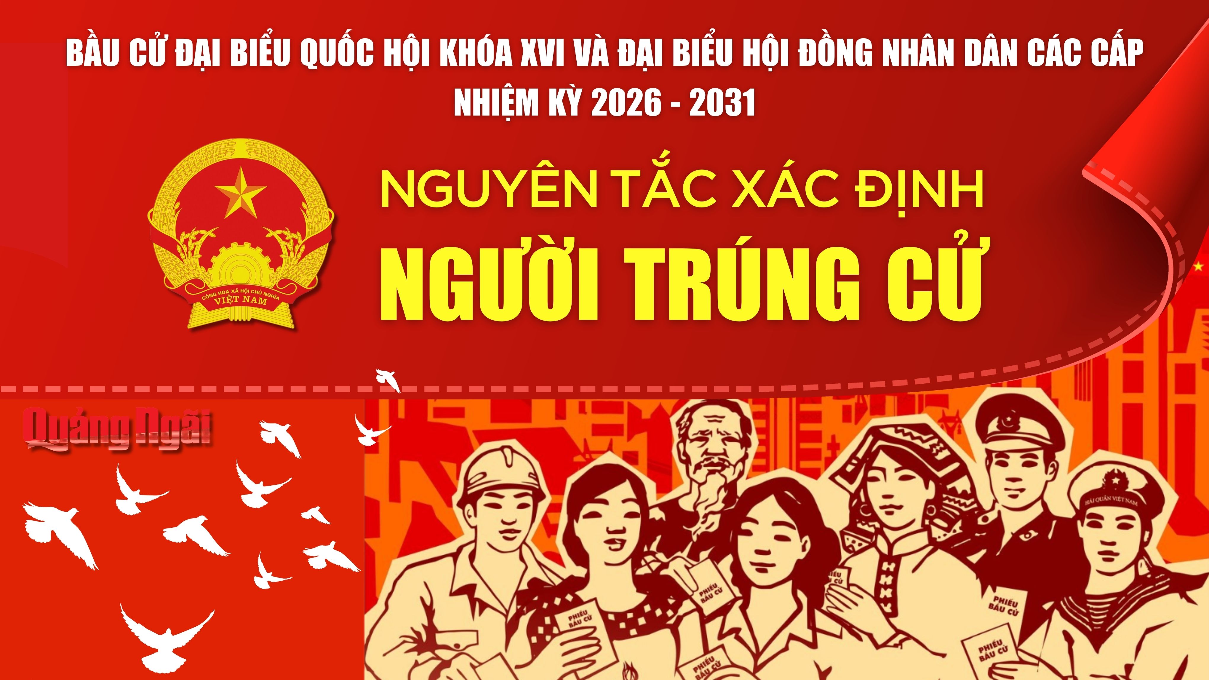 [Infographic]. Nguyên tắc xác định người trúng cử đại biểu Quốc hội, đại biểu Hội đồng nhân dân các cấp