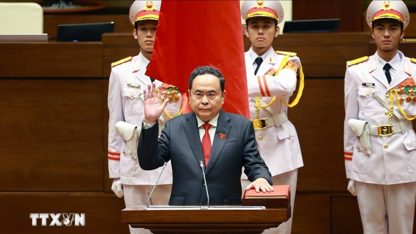 Điện, thư chúc mừng đồng chí Trần Thanh Mẫn được bầu giữ chức Chủ tịch Quốc hội