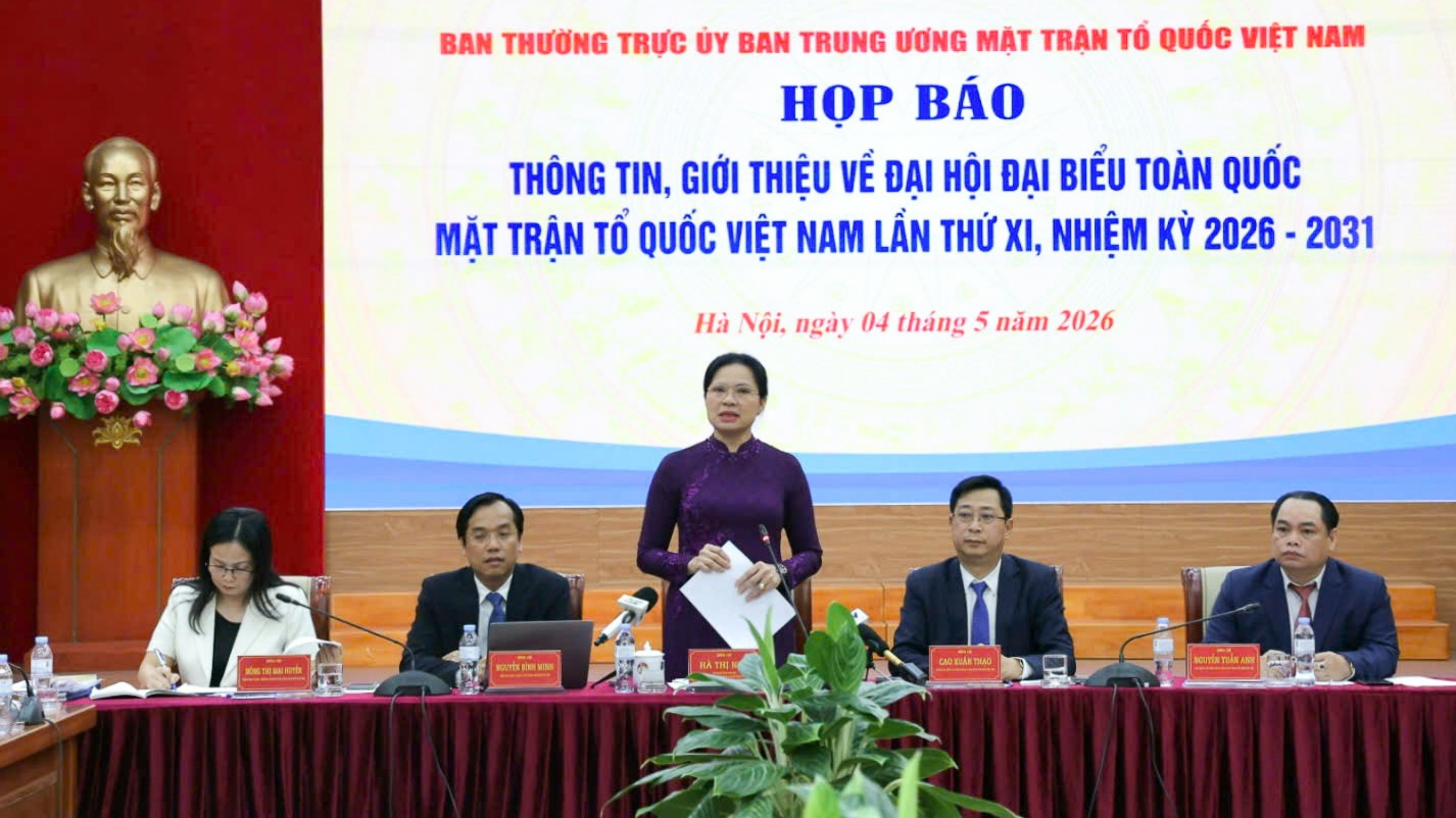 Đại hội đại biểu toàn quốc Mặt trận Tổ quốc Việt Nam diễn ra từ ngày 11 - 13/5