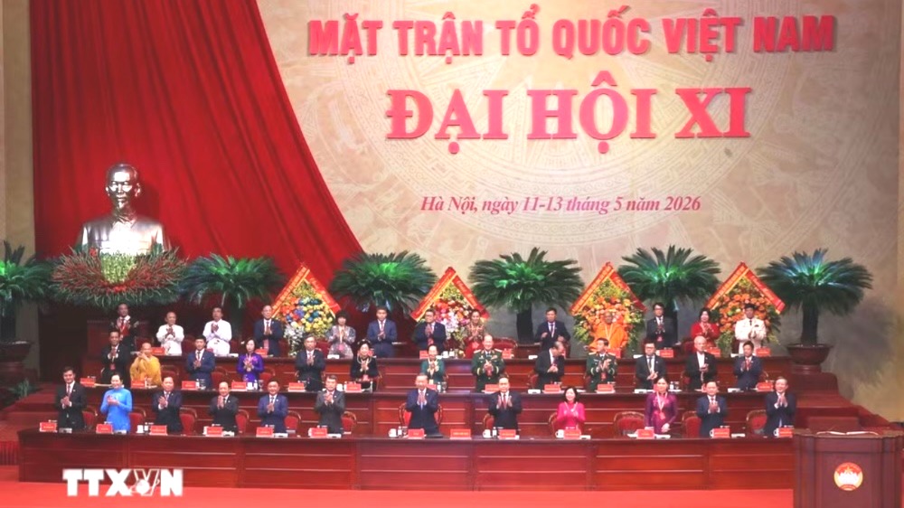 [Ảnh]. Phiên khai mạc Đại hội đại biểu Mặt trận Tổ quốc Việt Nam lần thứ XI