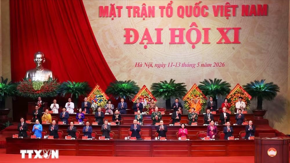 [Ảnh]. Phiên khai mạc Đại hội đại biểu Mặt trận Tổ quốc Việt Nam lần thứ XI