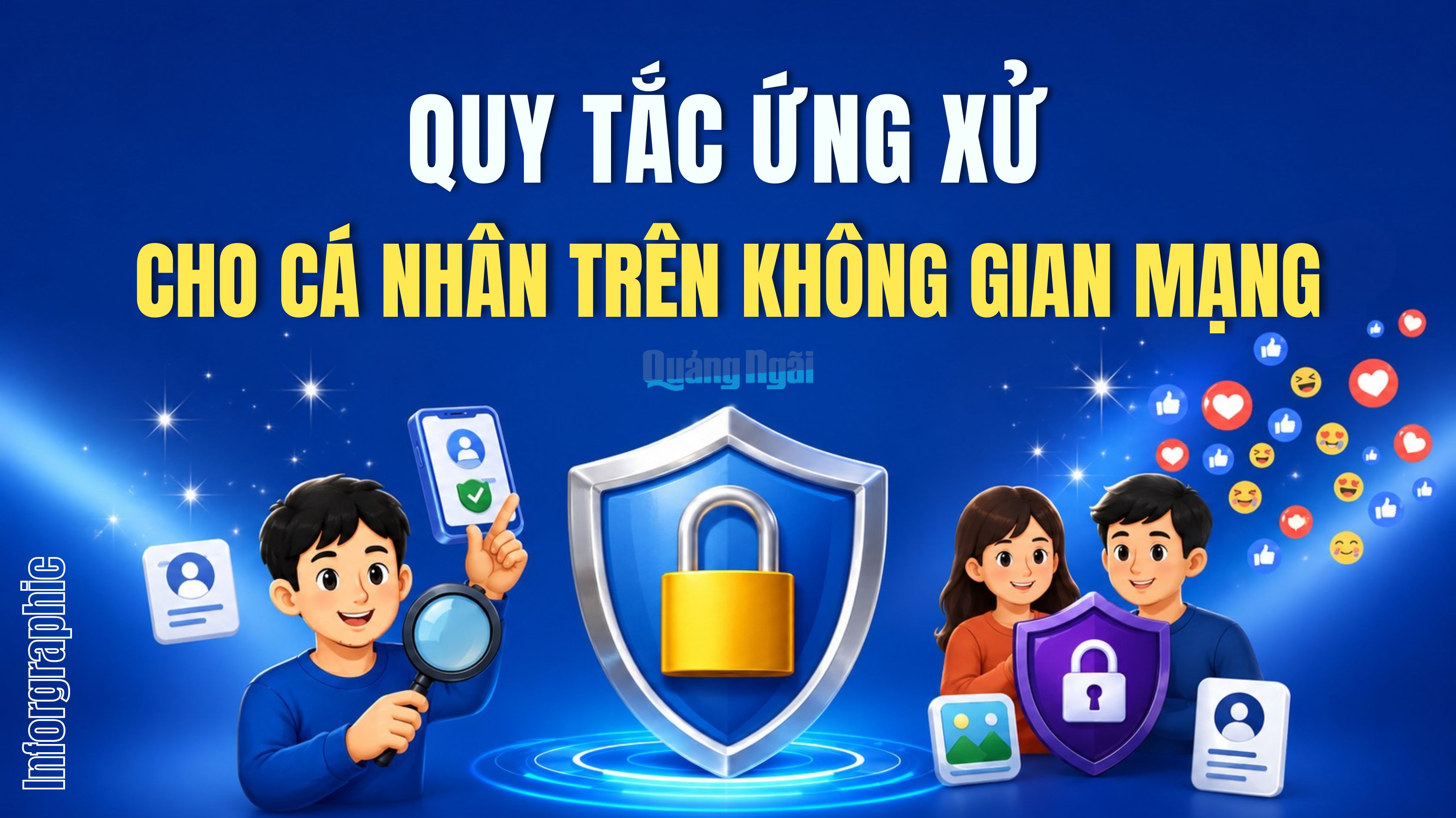 [Inforgraphic]. Quy tắc ứng xử cho cá nhân trên không gian mạng