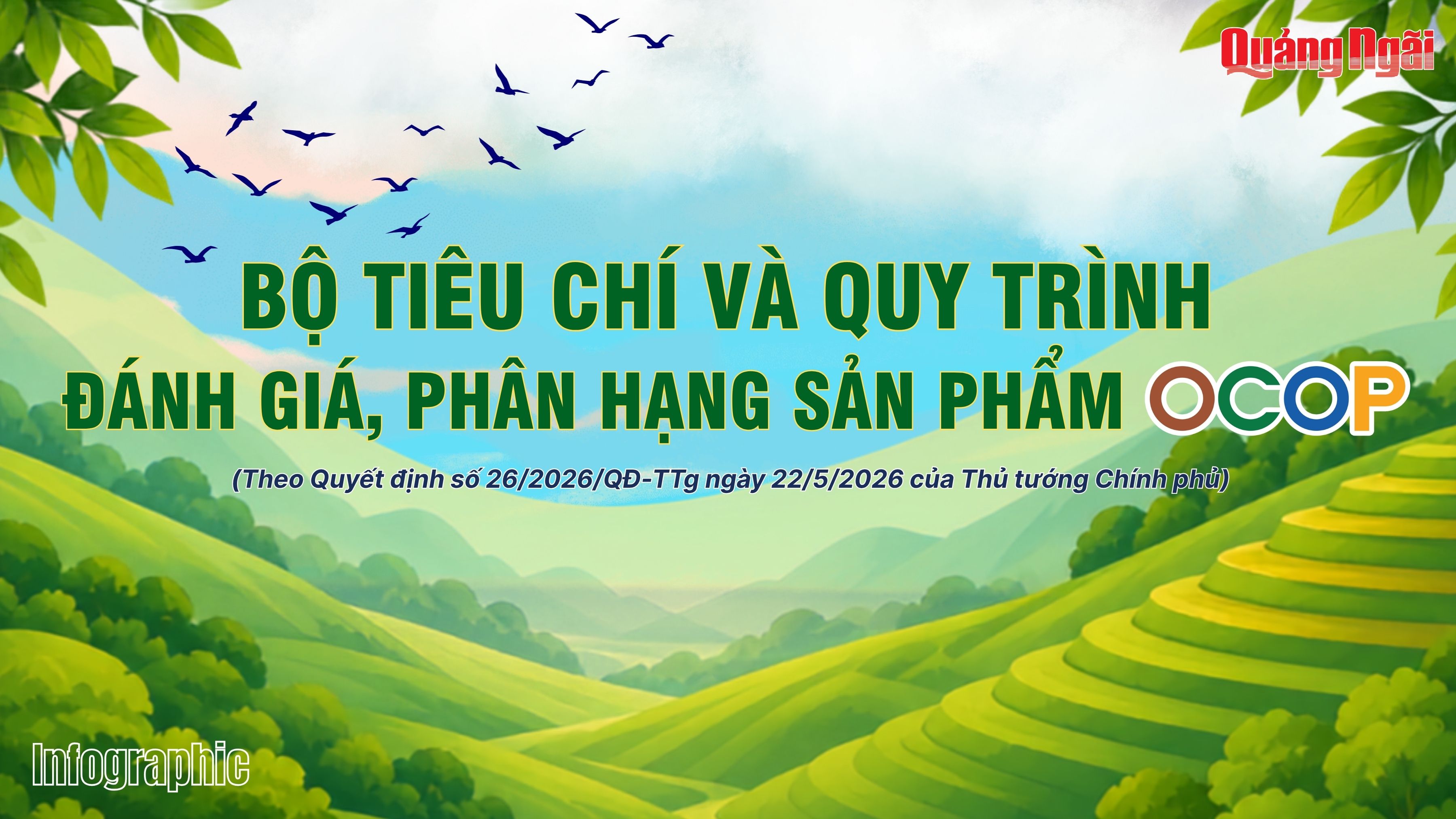 [Infographic]. Bộ tiêu chí và quy trình đánh giá, phân hạng sản phẩm OCOP