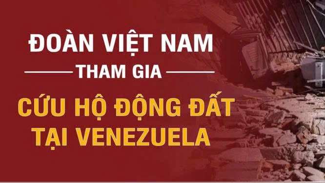 [Infographic]. Đoàn Việt Nam tham gia cứu hộ động đất tại Venezuela