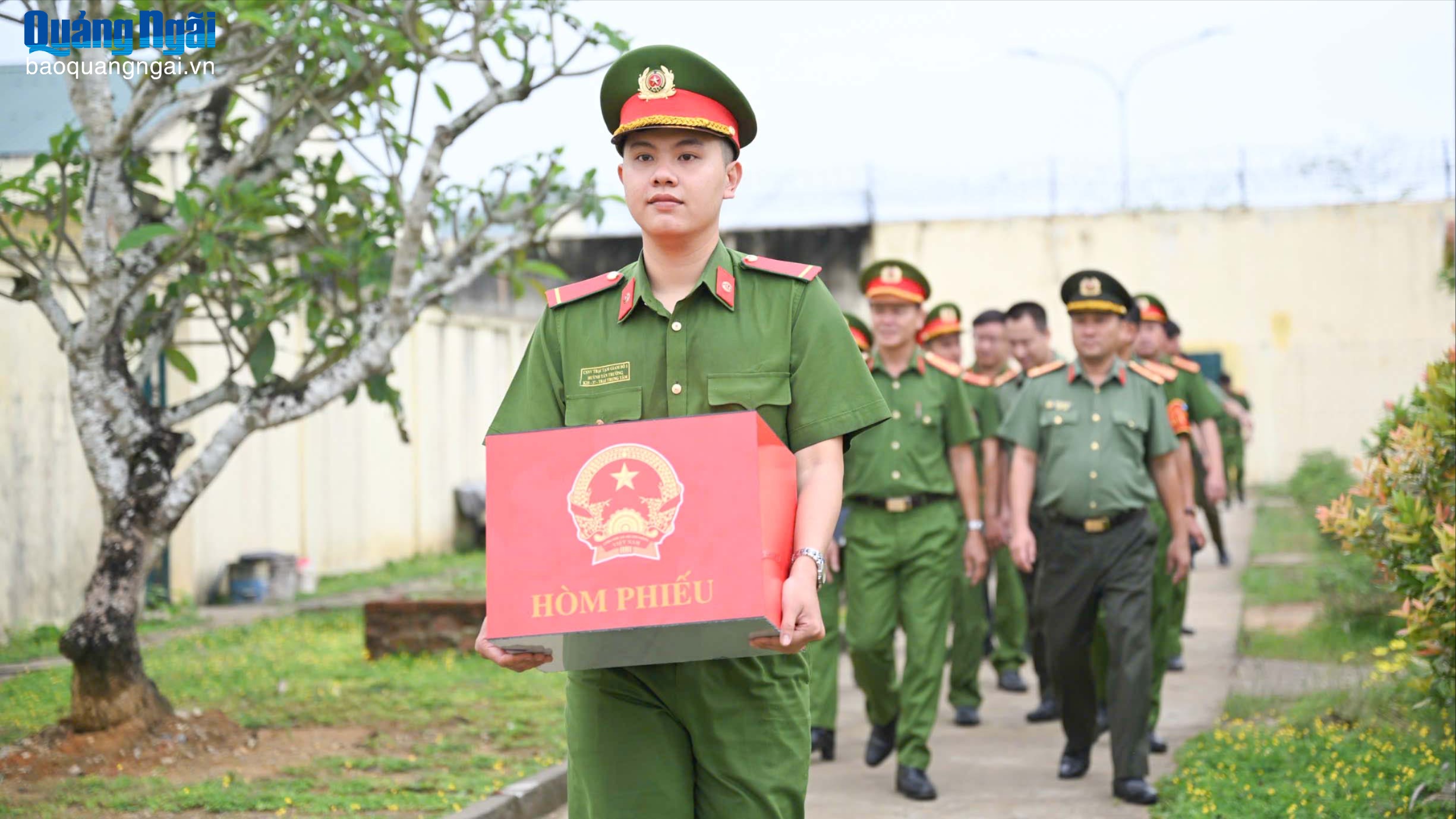 Thùng phiếu đặc biệt ở Trại Tạm giam số 1 Công an tỉnh