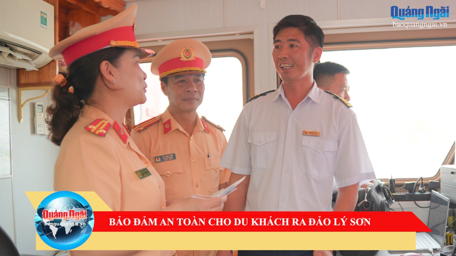 [Video]. Bảo đảm an toàn cho du khách ra đảo Lý Sơn