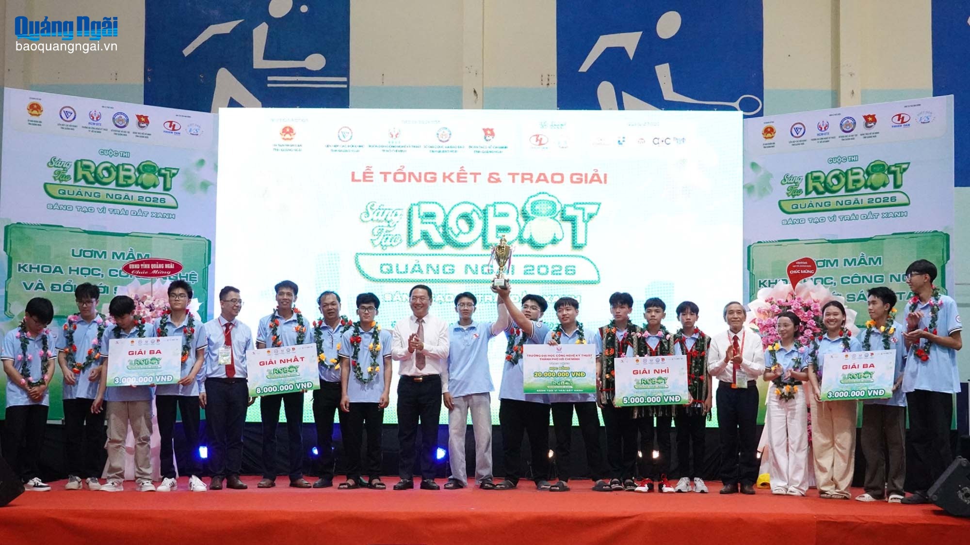 Trường THPT Trần Quang Diệu đoạt giải Nhất Cuộc thi Sáng tạo Robot Quảng Ngãi