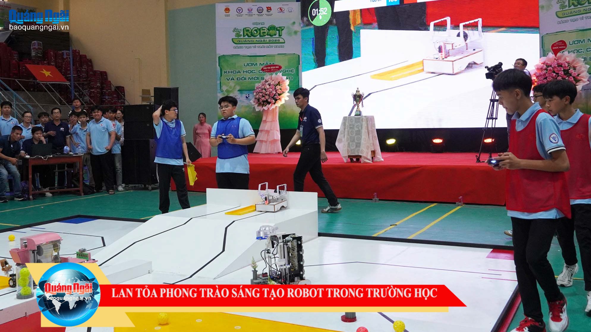 [Video]. Lan tỏa phong trào sáng tạo robot trong trường học