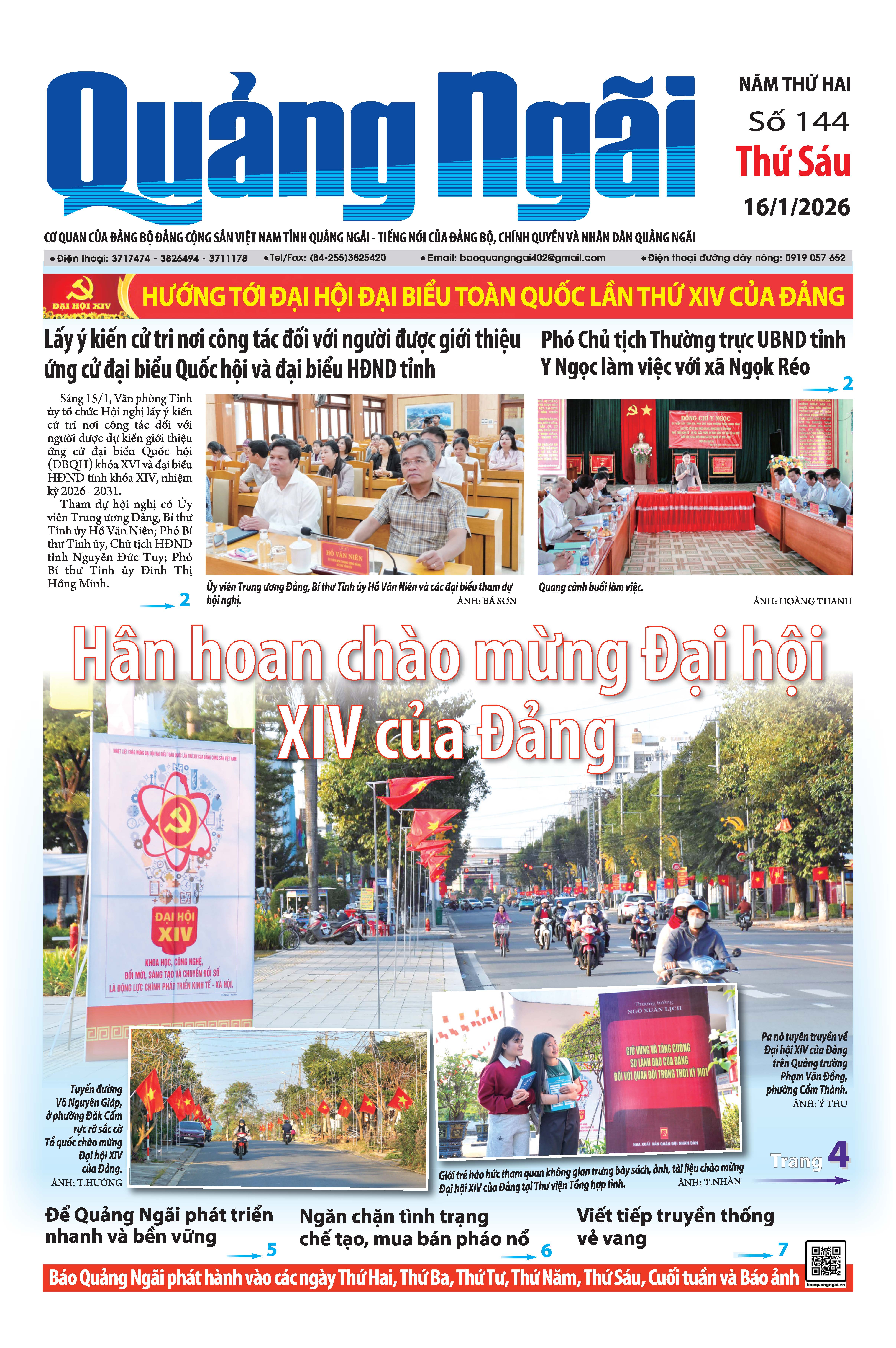 Số báo 144, ra ngày 16/1/2026