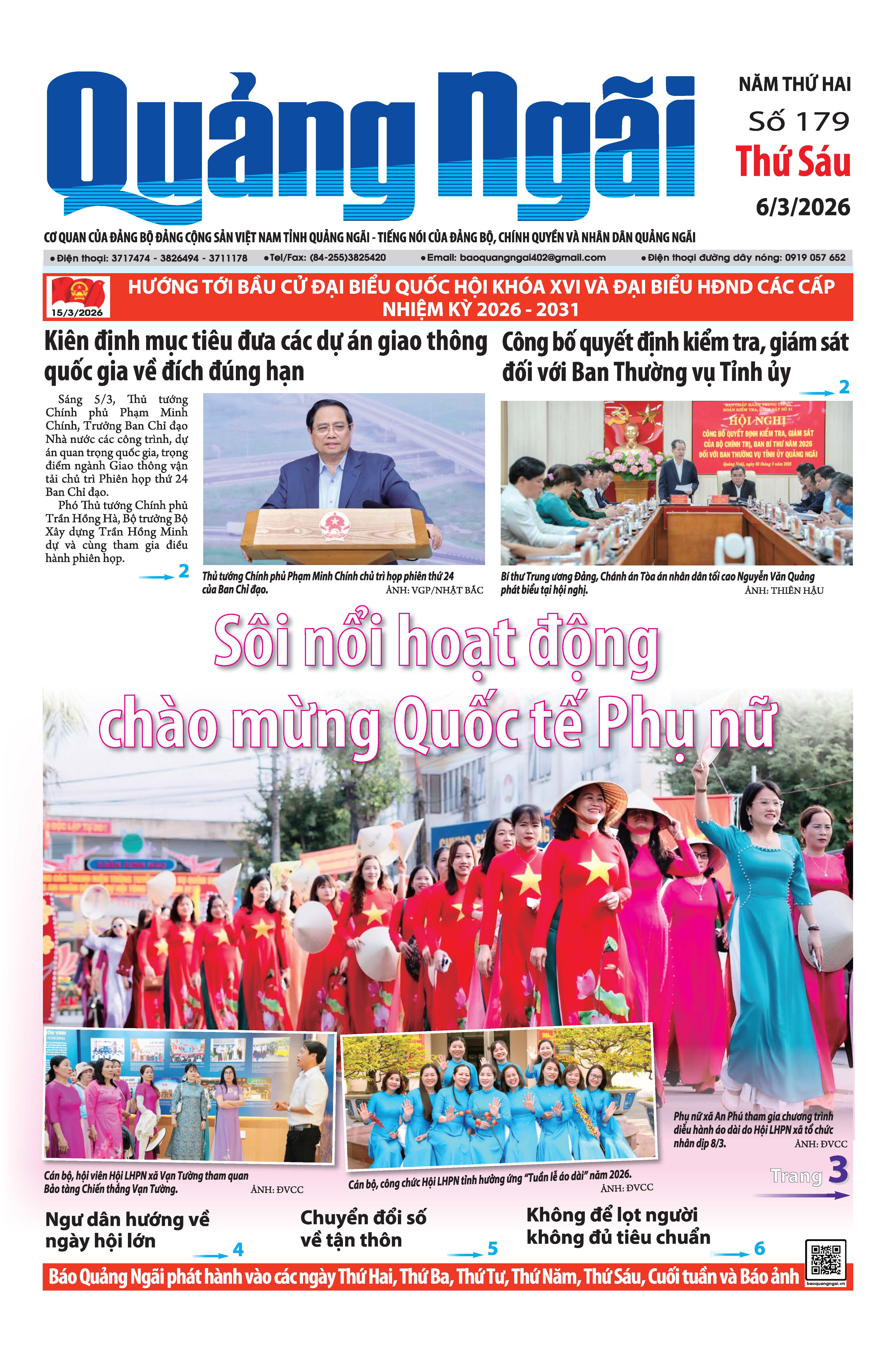 Số báo 179, ra ngày 6/3/2026