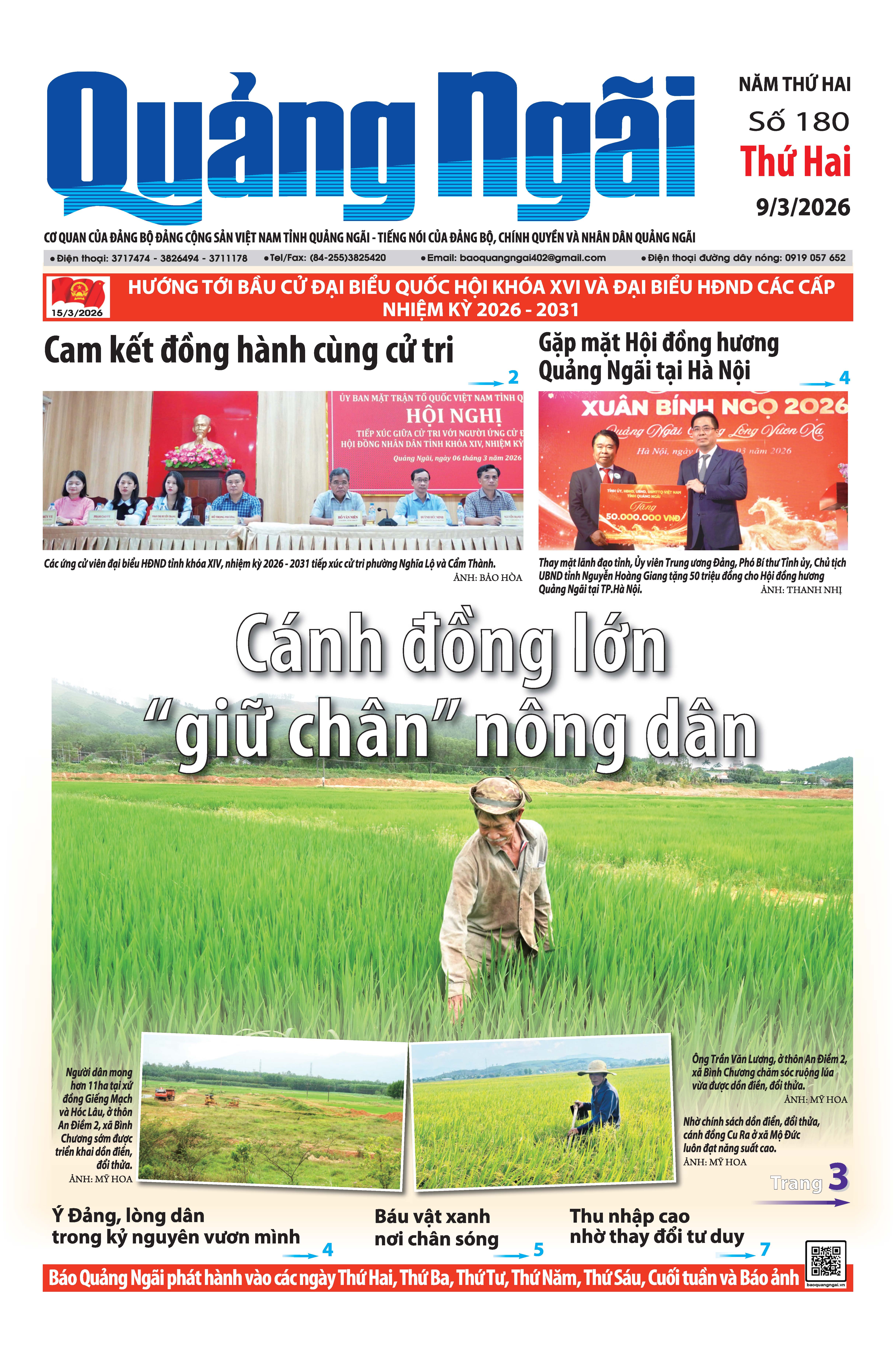 Số báo 180, ra ngày 9/3/2026