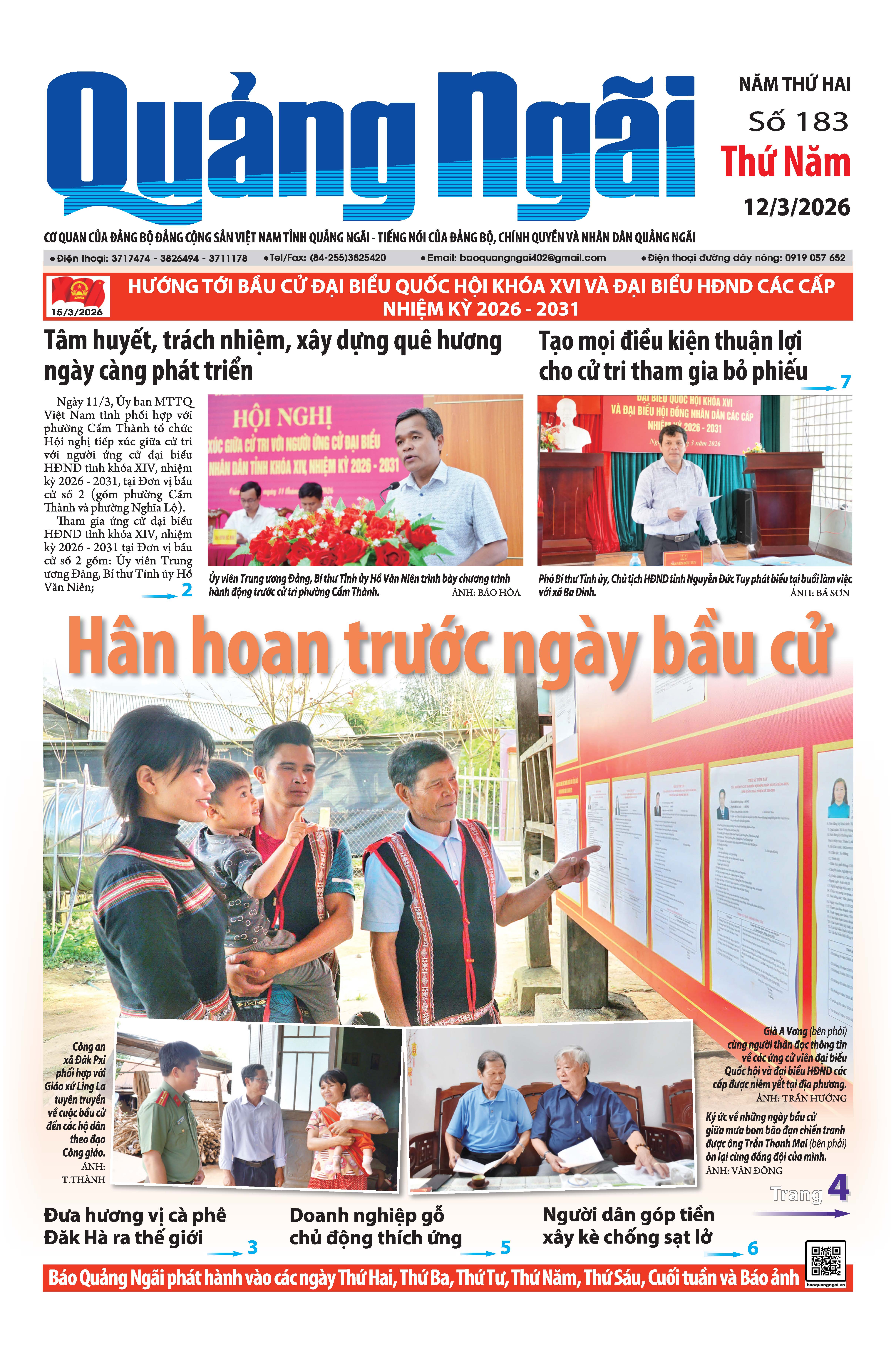 Số báo 183, ra ngày 12/3/2026