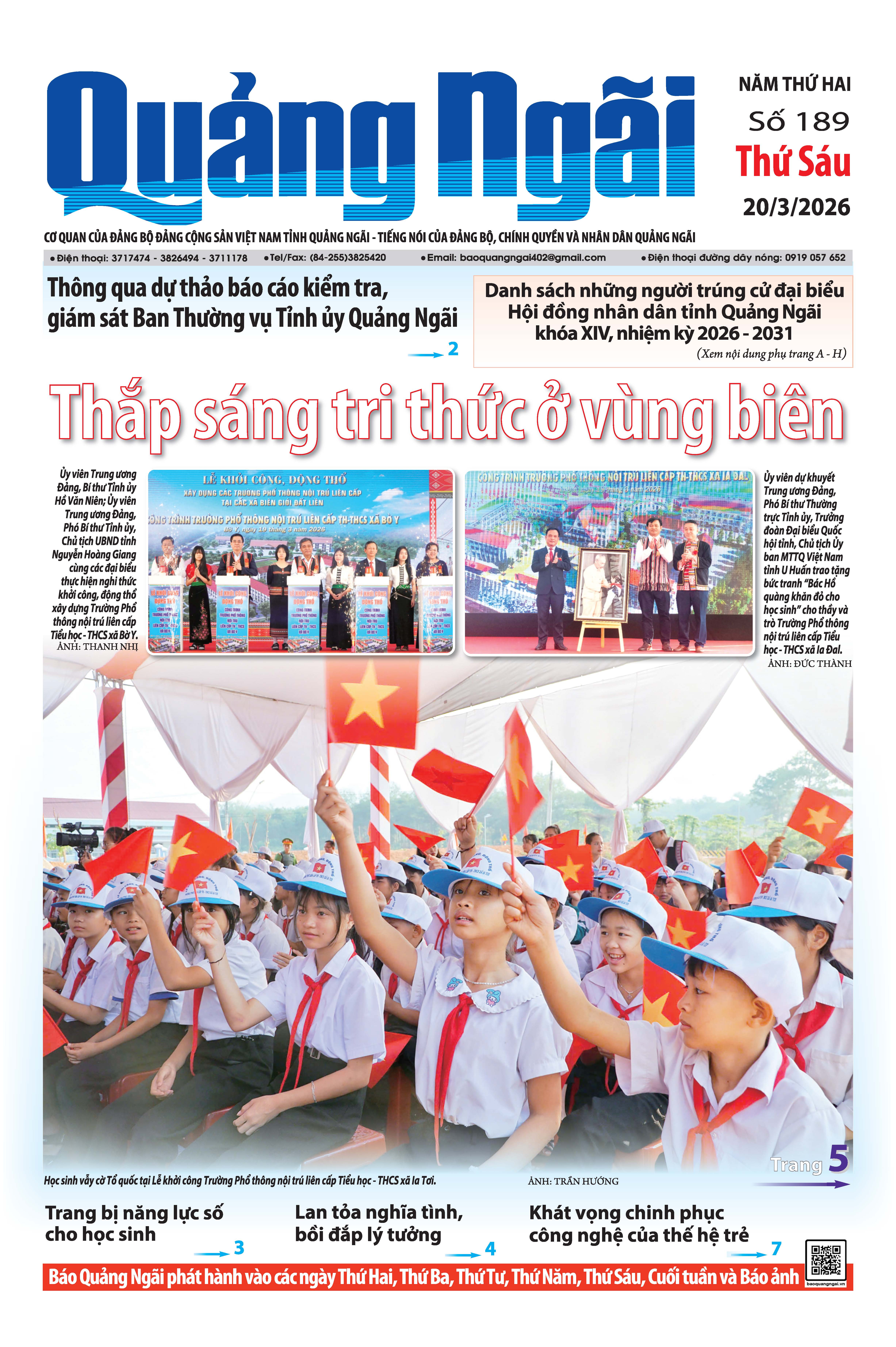 Số báo 189, ra ngày 20/3/2026