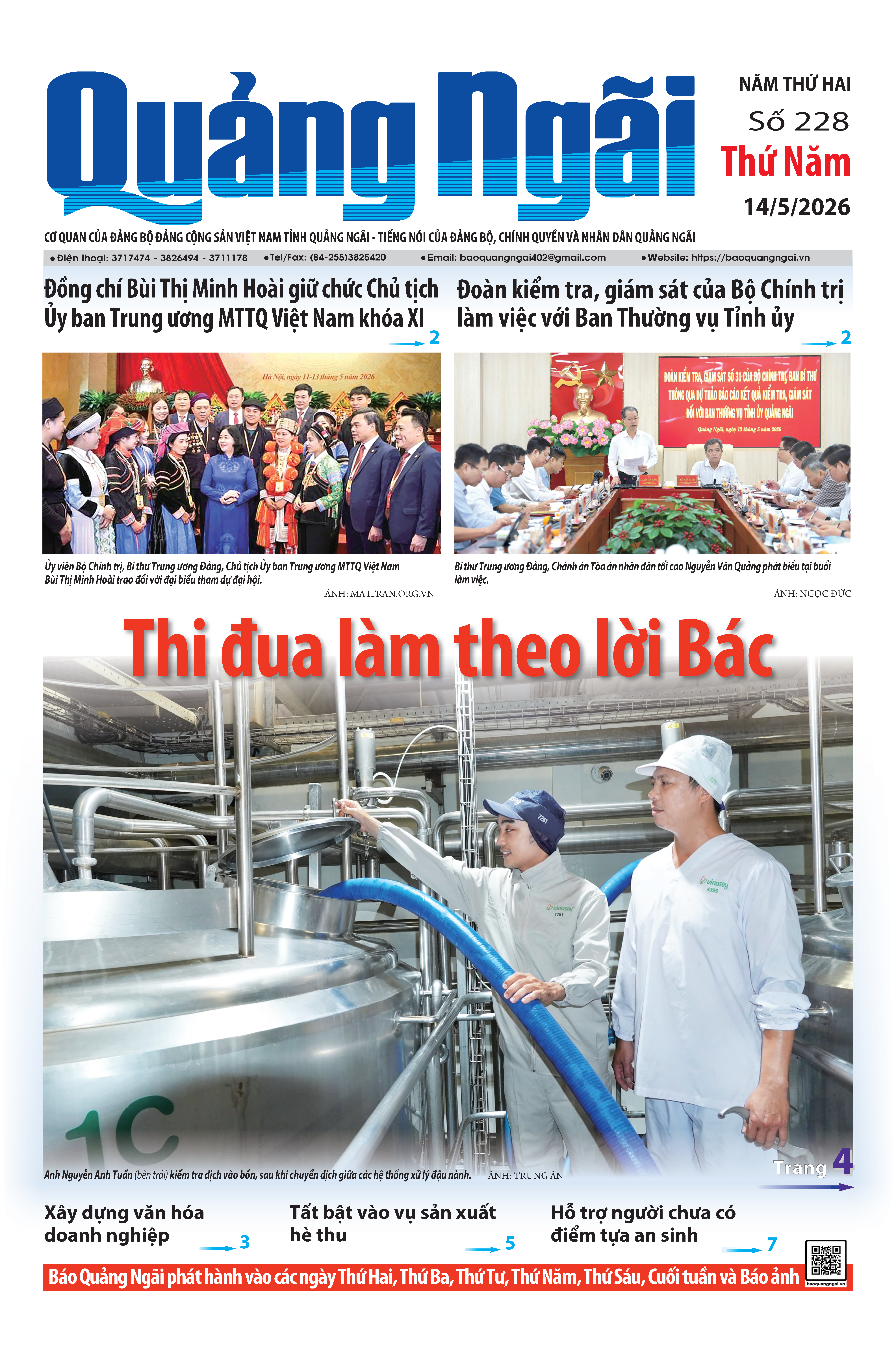 Số báo 228, ra ngày 14/5/2026