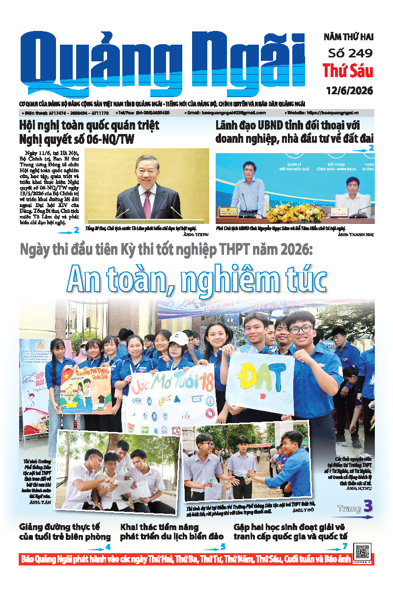Số báo 249, ra ngày 12/6/2026