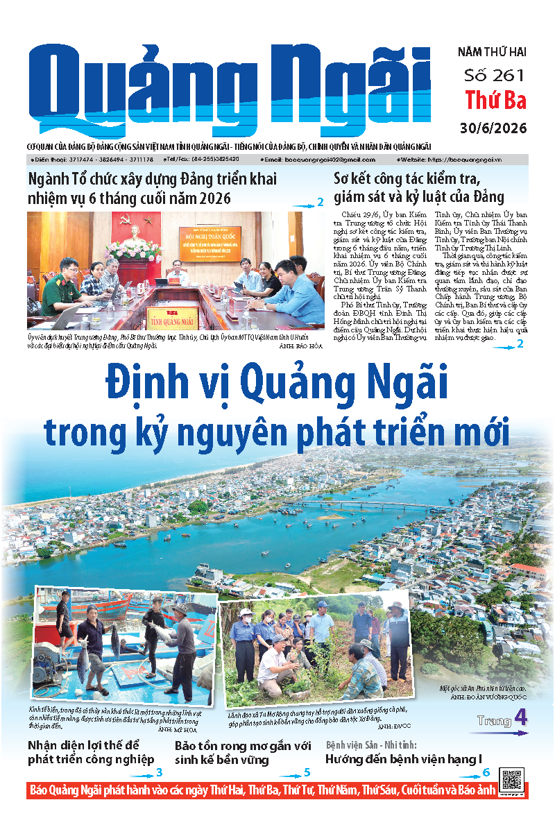 Số báo 261, ra ngày 30/6/2026