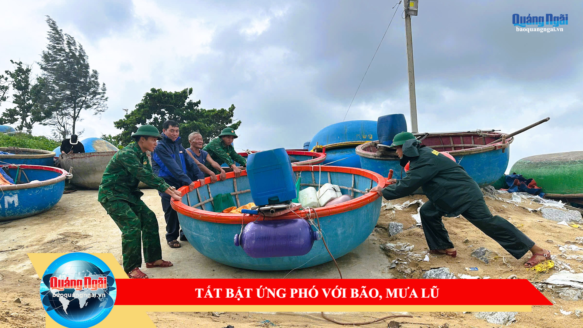 [Video]. Tất bật ứng phó với bão, mưa lũ