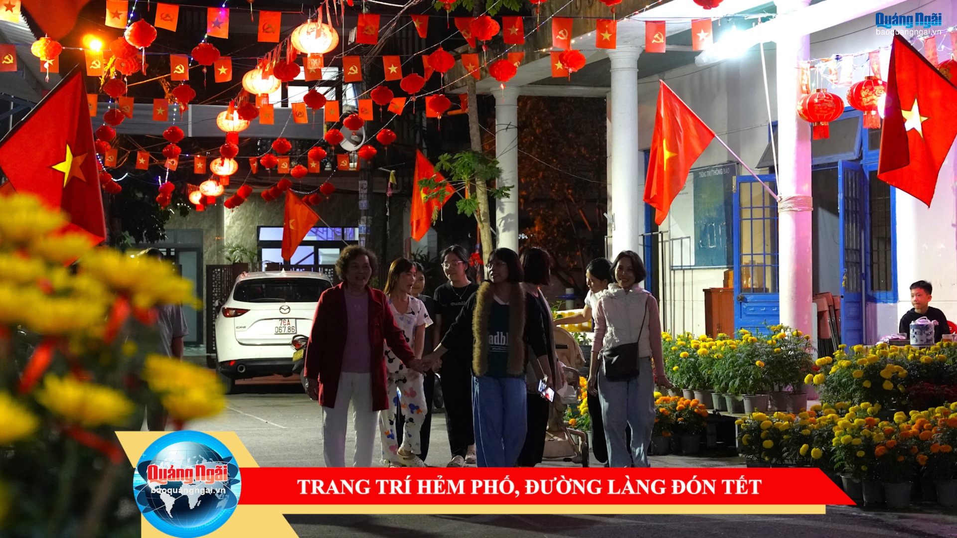 [Video]. Trang trí hẻm phố, đường làng đón Tết
