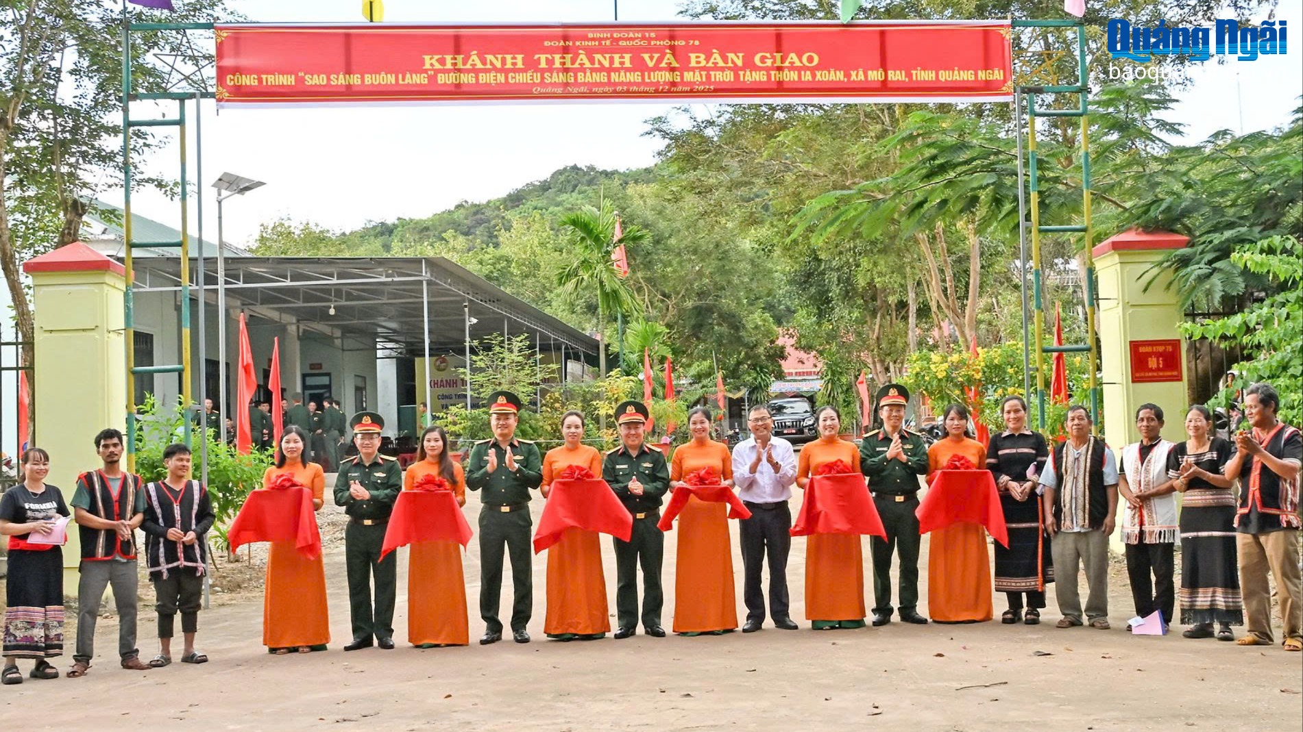 Khánh thành công trình “Sao sáng buôn làng”