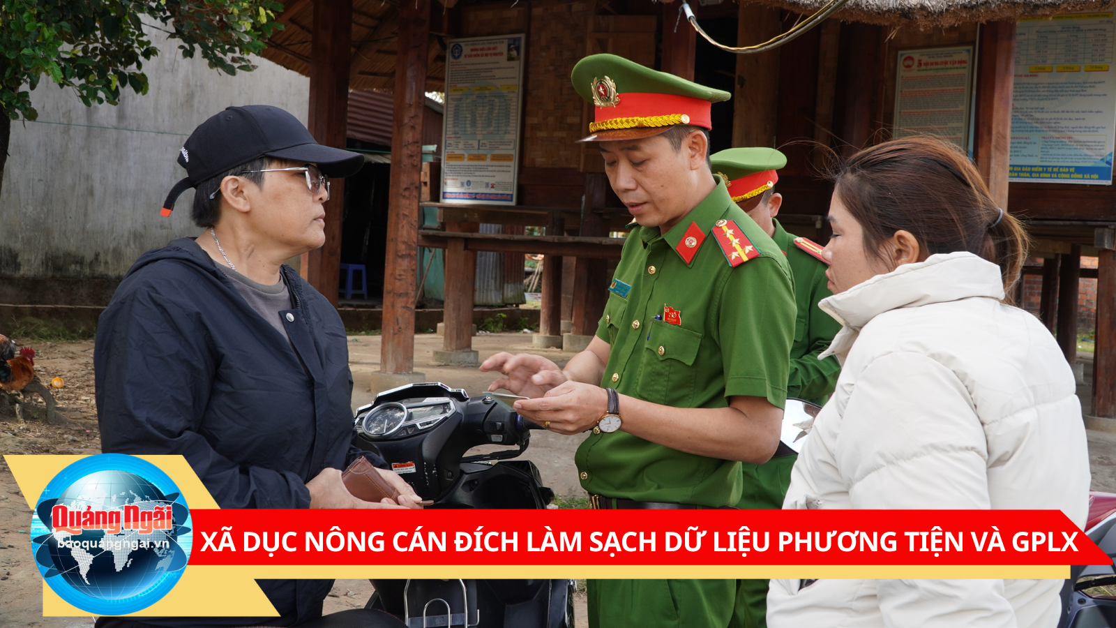[Video]. Xã Dục Nông cán đích làm sạch dữ liệu phương tiện và giấy phép lái xe
