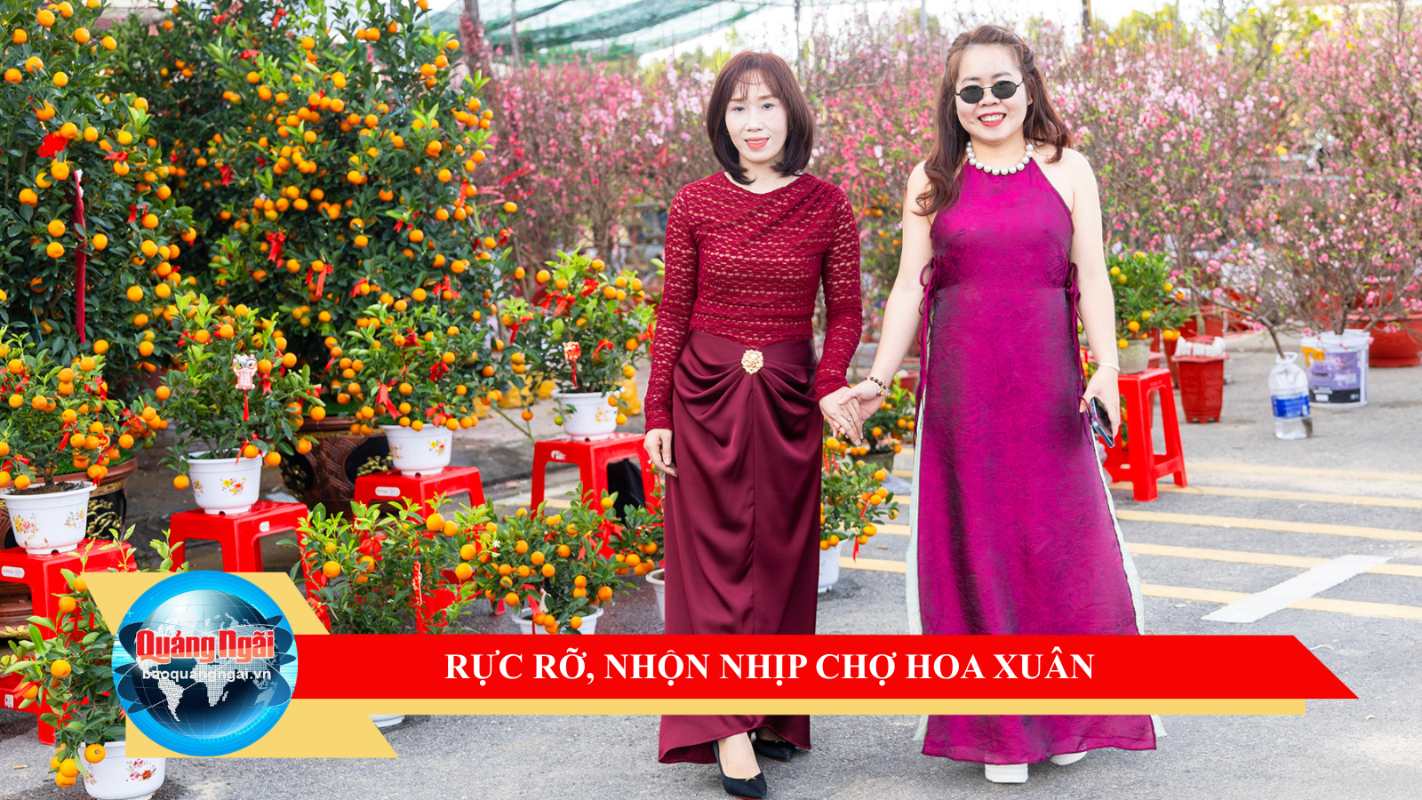 [Video]. Rực rỡ, nhộn nhịp chợ hoa xuân