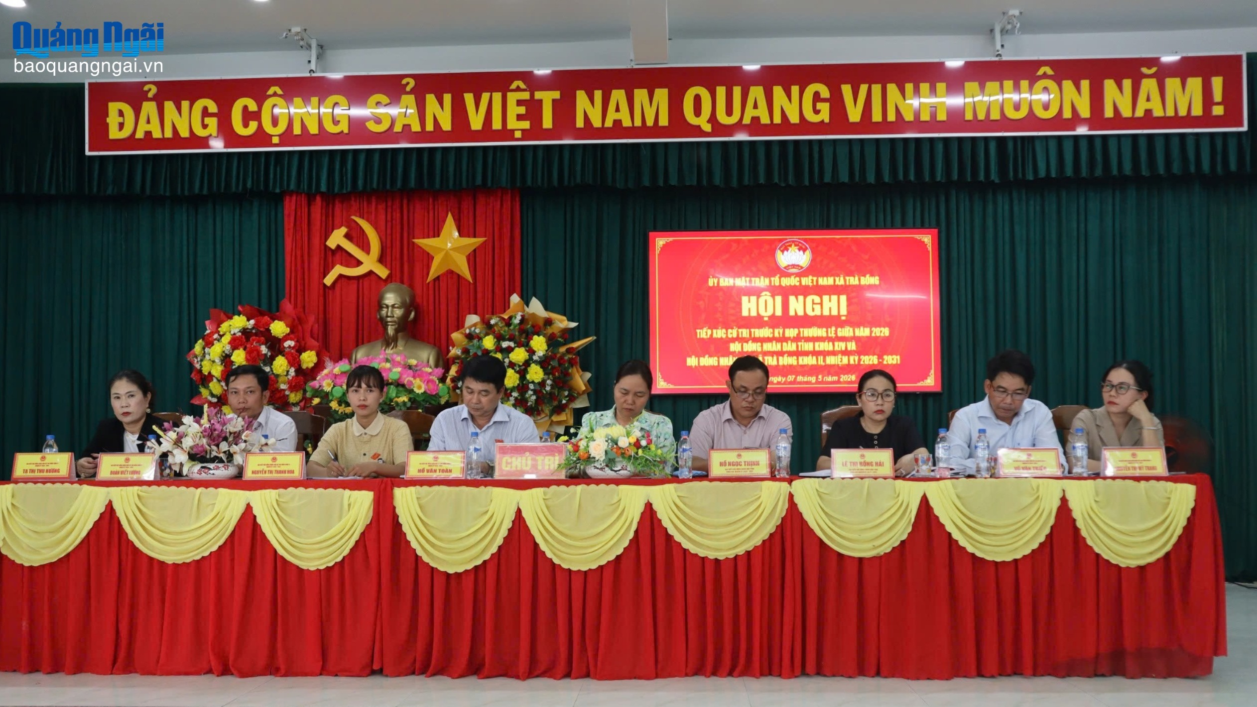 Cử tri Trà Bồng mong được đầu tư trường học và kè chống sạt lở