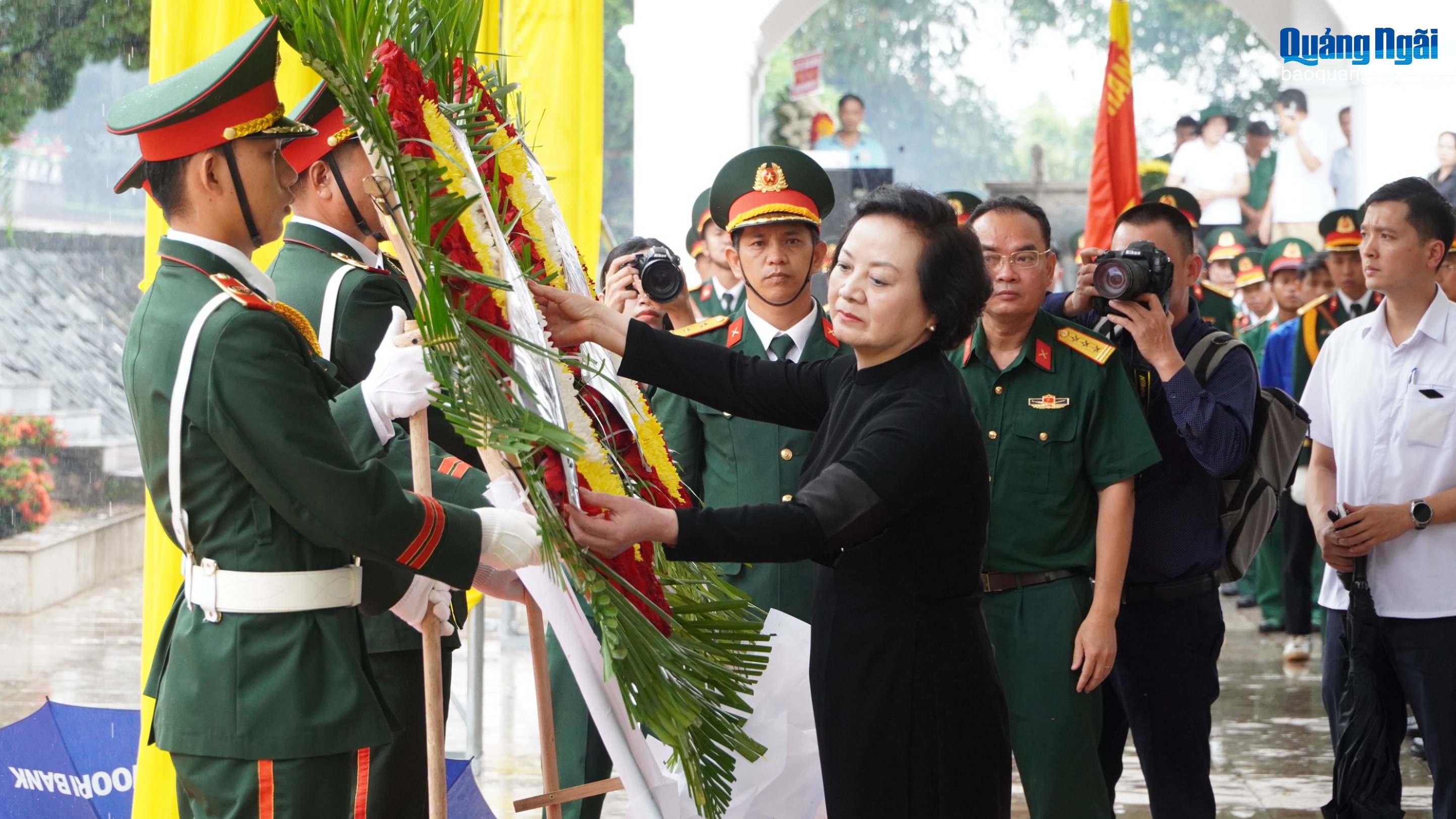 Lễ truy điệu và an táng hài cốt liệt sĩ hy sinh tại Lào và Campuchia