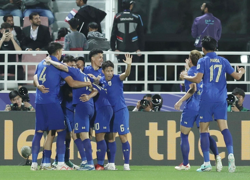 Thái Lan giành vé vào vòng 16 đội ở Asian Cup 2023