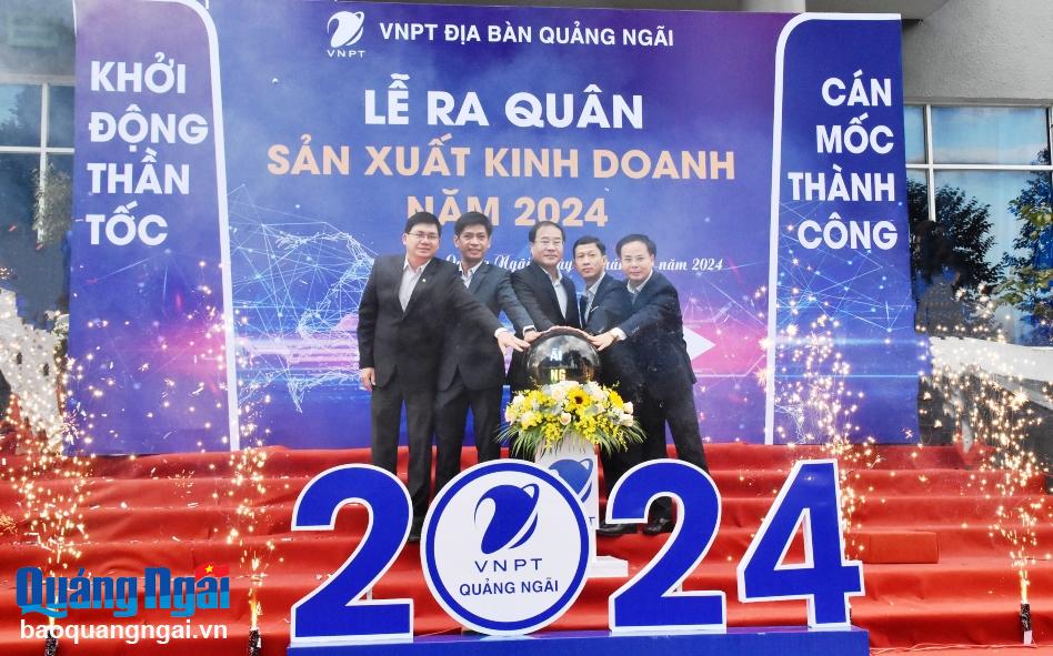 VNPT địa bàn Quảng Ngãi ra quân sản xuất kinh doanh năm 2024