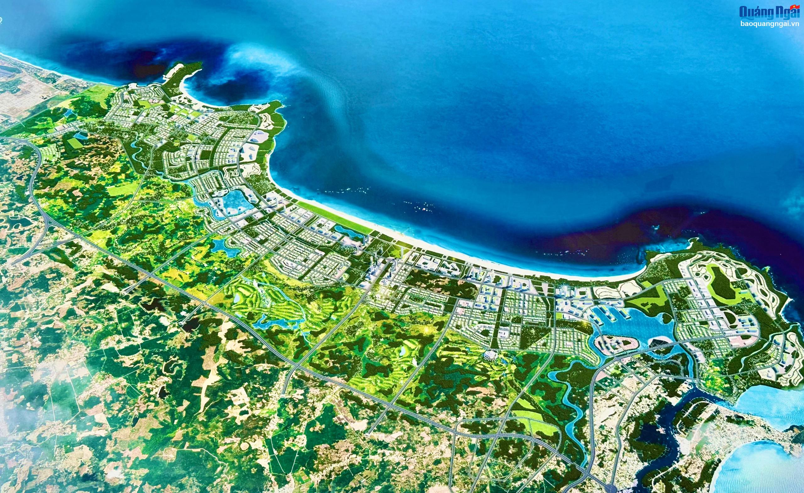 Công bố Quy hoạch phân khu Khu đô thị, dịch vụ Đông Nam Dung Quất