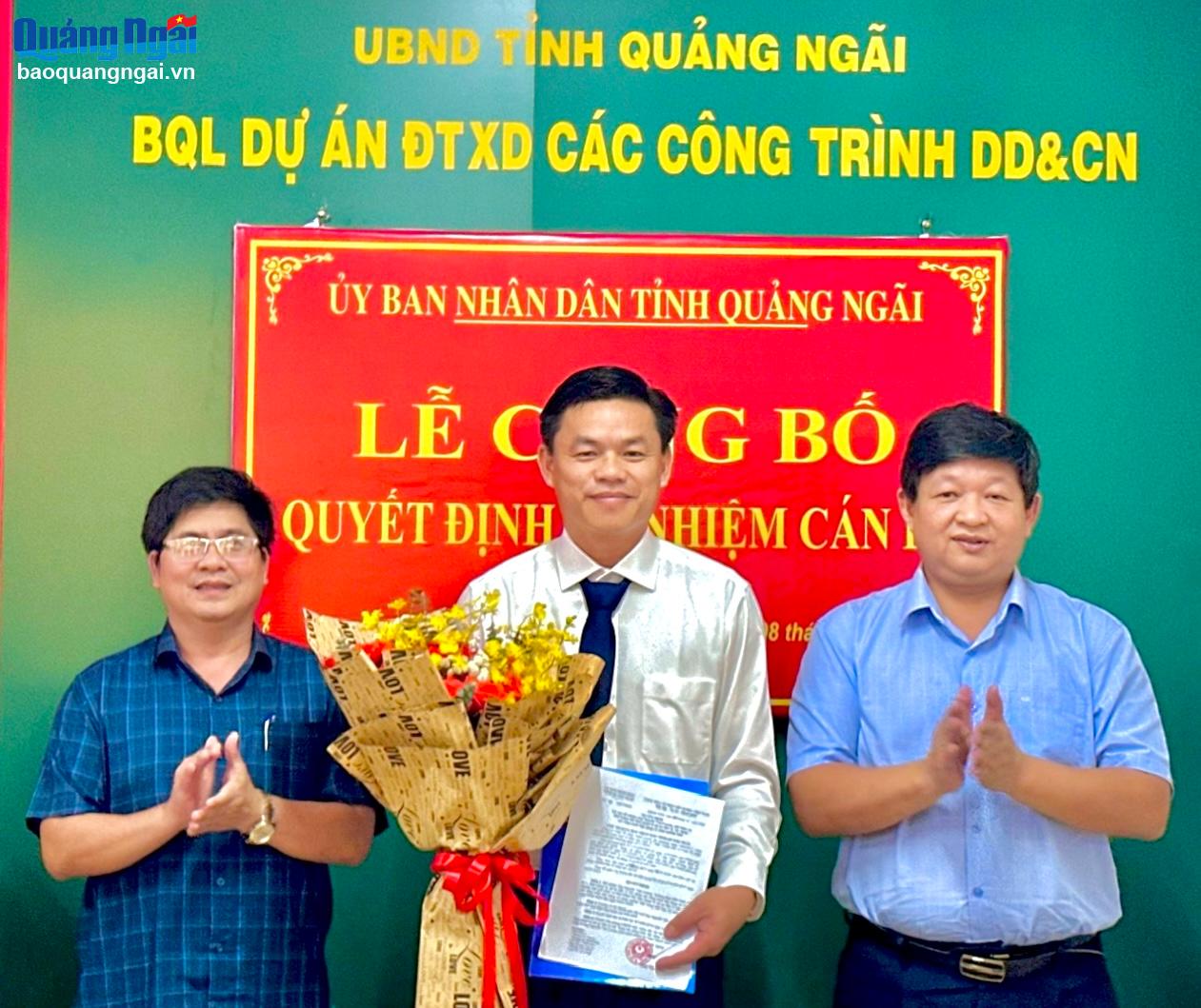 Bổ nhiệm Phó Giám đốc Ban Quản lý dự án Đầu tư xây dựng các công trình dân dụng và công nghiệp tỉnh