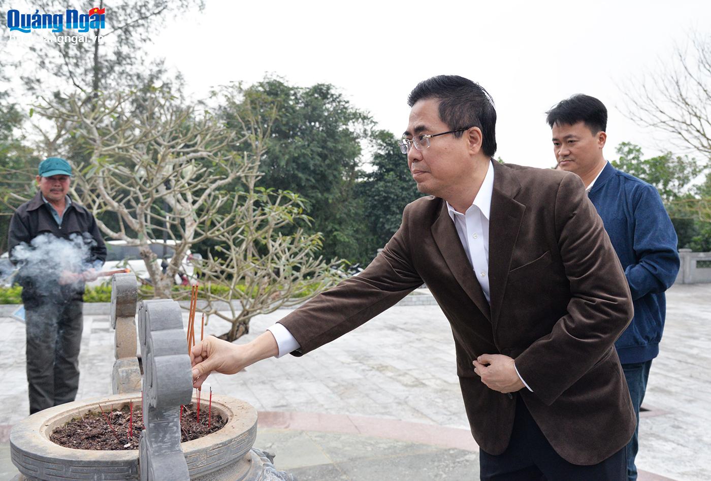 Chủ tịch UBND tỉnh Nguyễn Hoàng Giang thăm, chúc Tết ở TP.Quảng Ngãi